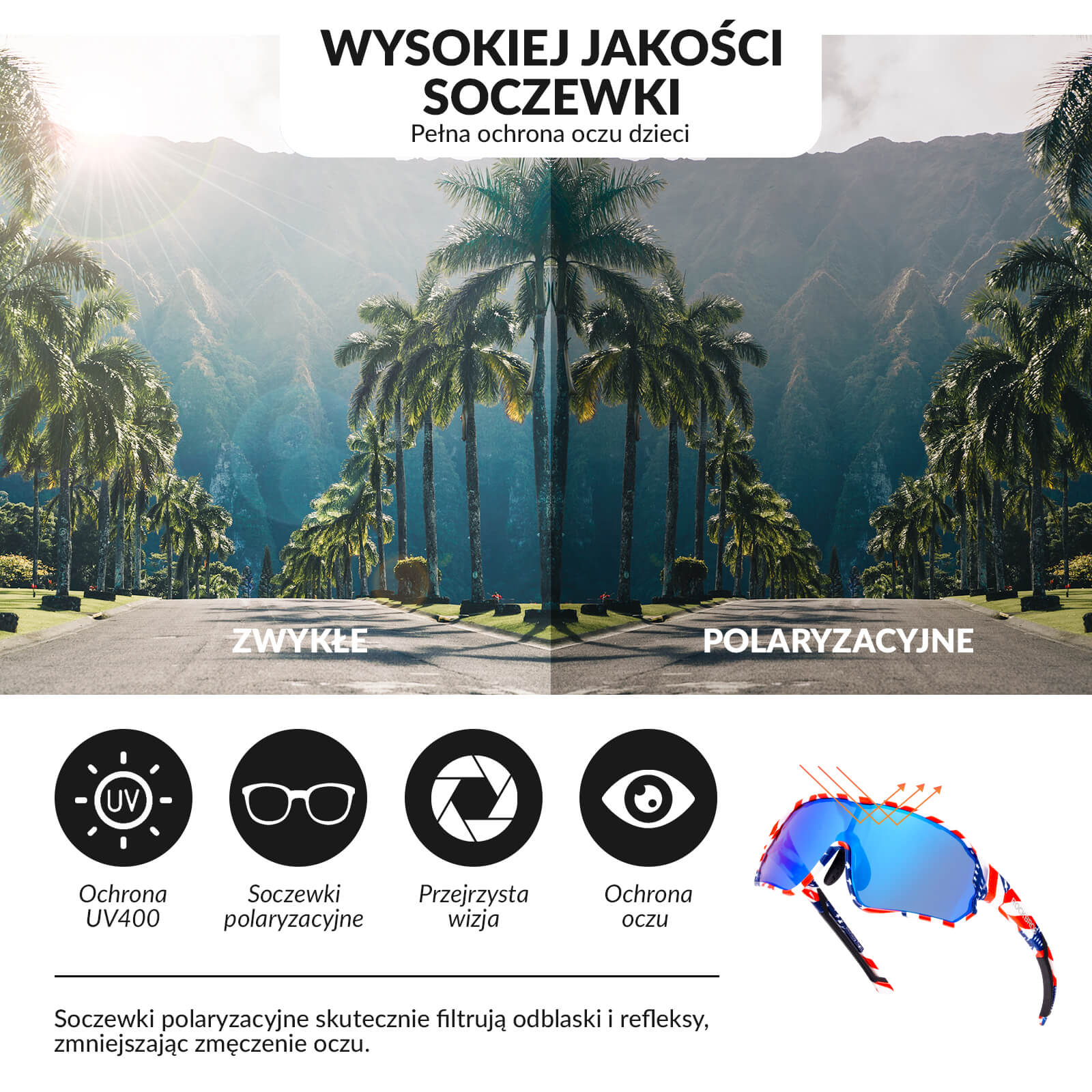 Dziecięce Okulary Rowerowe Polaryzacyjne - Image 38