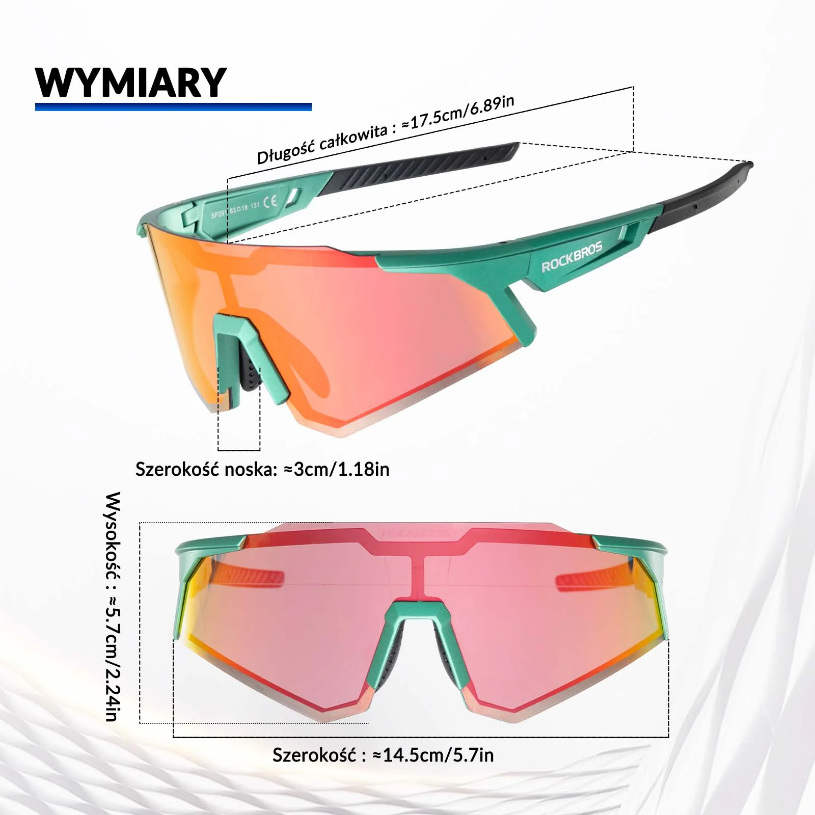 ROCKBROS Okulary Rowerowe Polaryzacyjne Okulary Ochronne UV400 - Image 8