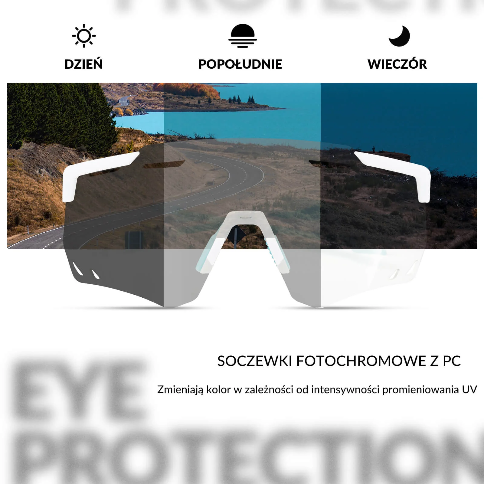 Okulary Fotochromowe Przeciwsłoneczne Rowerowe Ochrona UV400-SP323 - Image 19