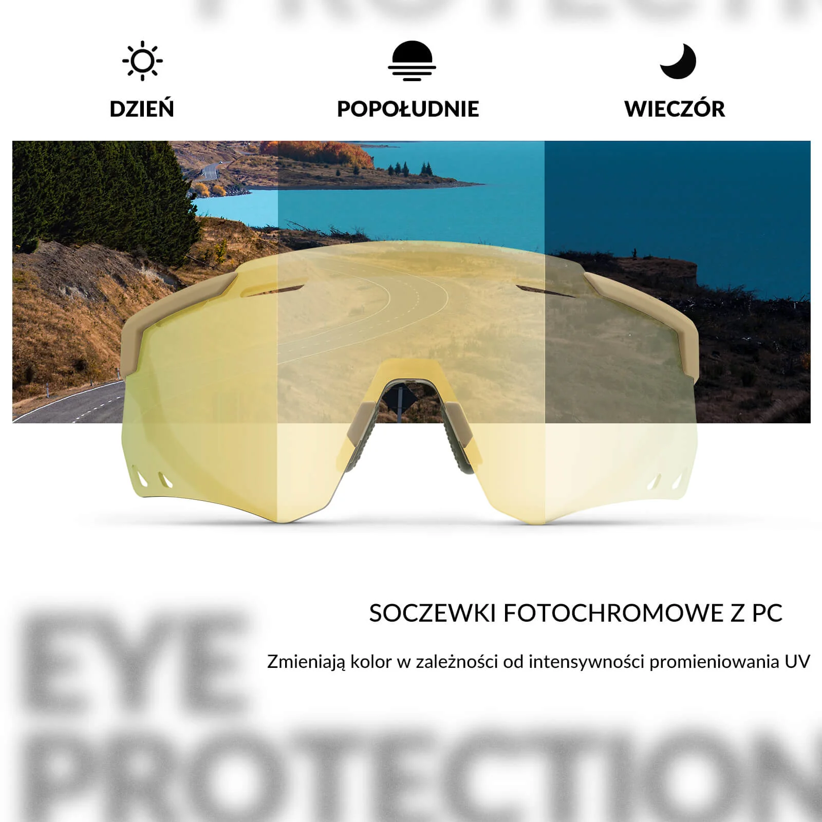 Okulary Fotochromowe Przeciwsłoneczne Rowerowe Ochrona UV400-SP323 - Image 36