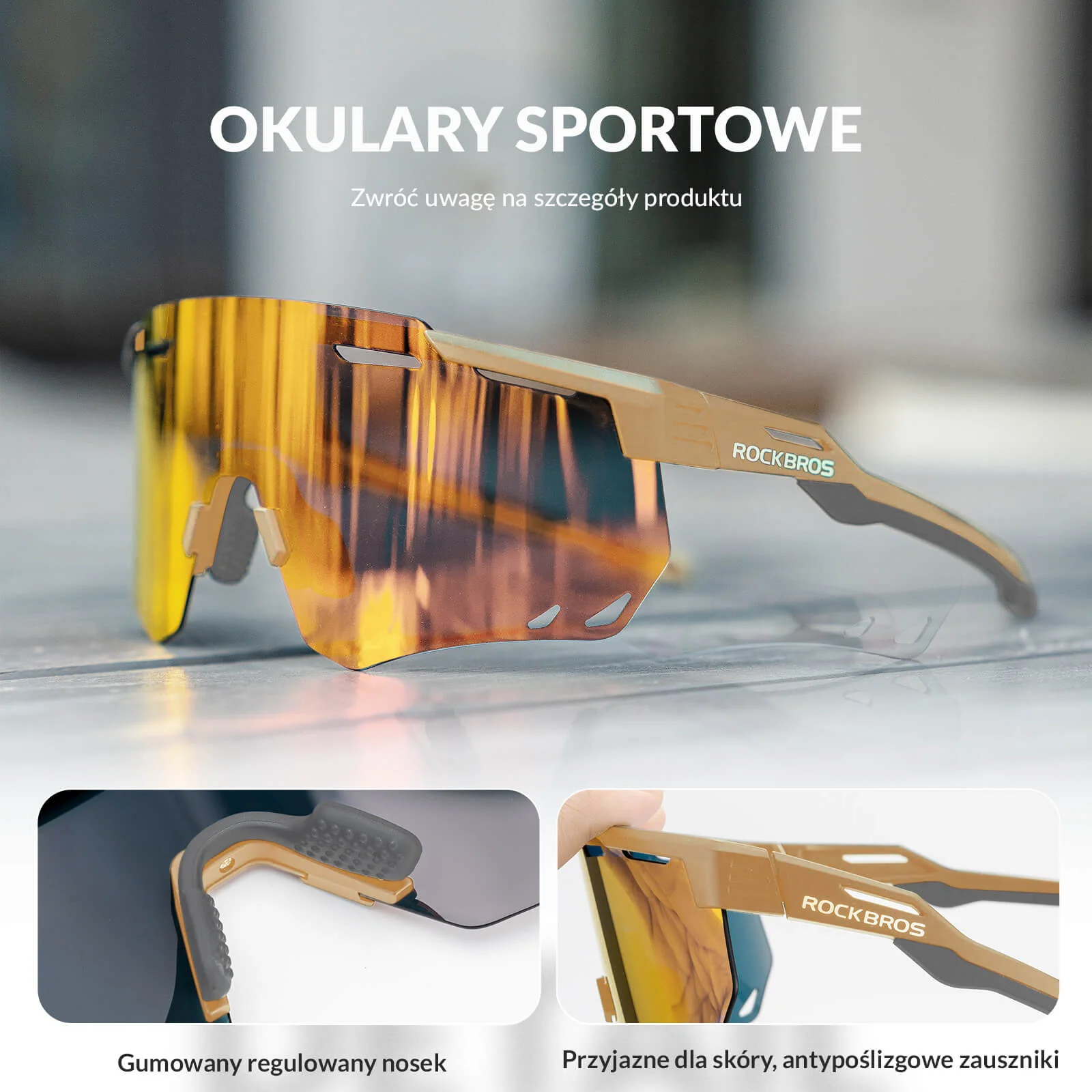 Okulary Fotochromowe Przeciwsłoneczne Rowerowe Ochrona UV400-SP323 - Image 38