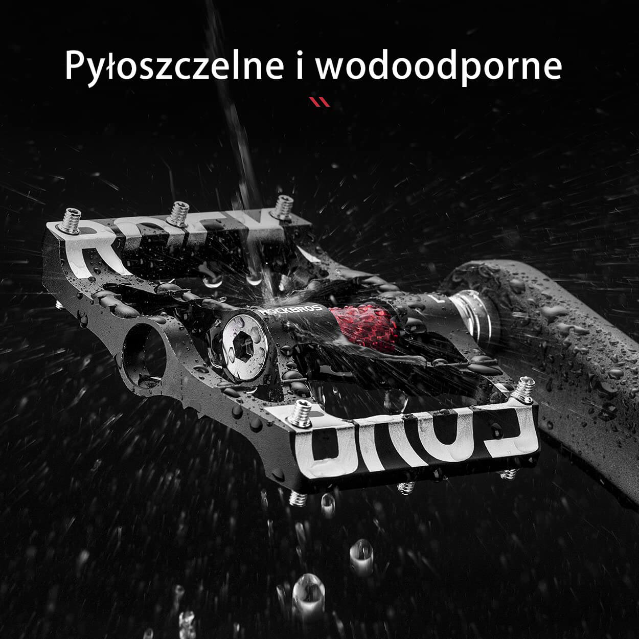 Pedały Rowerowe 9/16" Aluminiowe Antypoślizgowe z Uszczelnionymi Łożyskami -K307T - Image 3