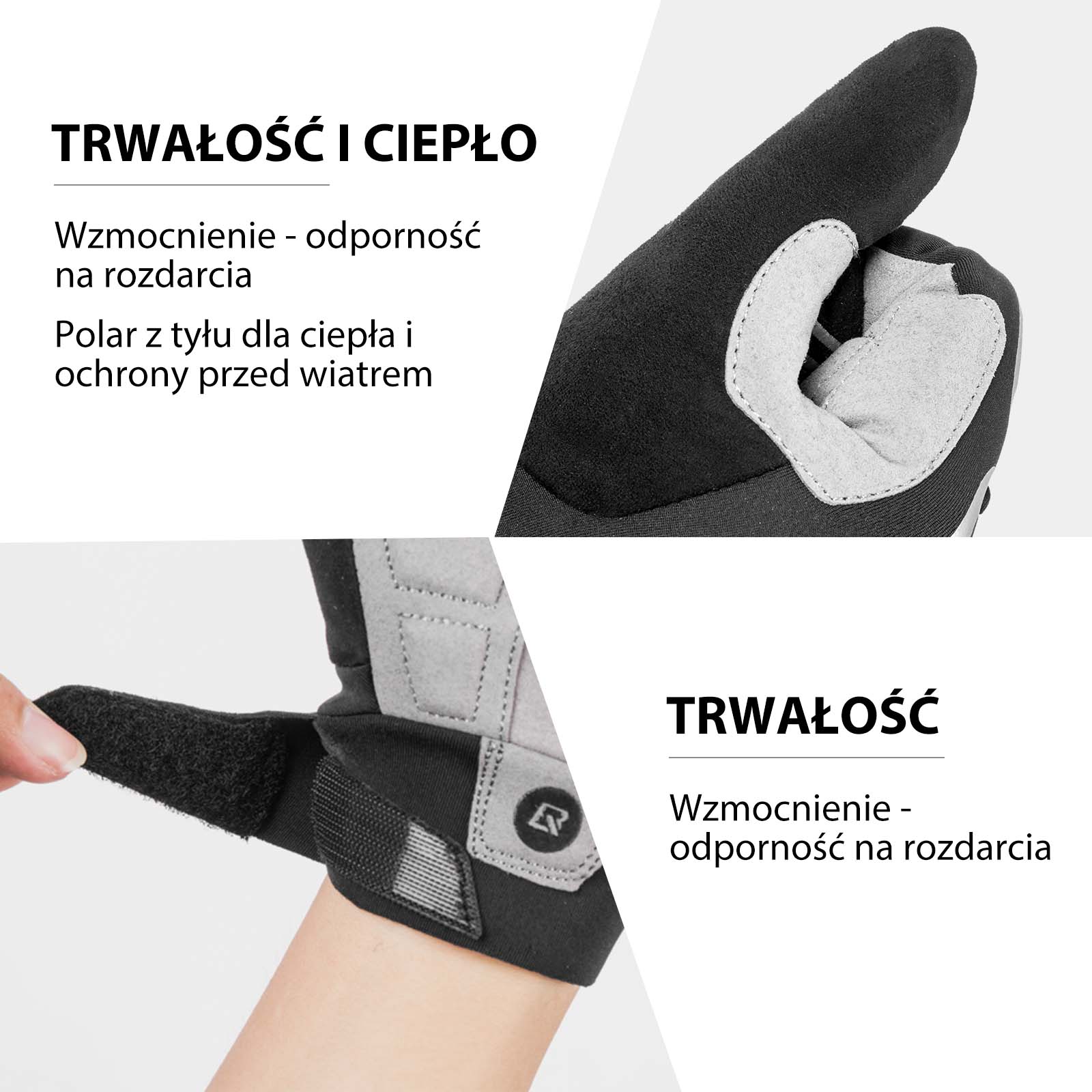 Rękawiczki Rowerowe Kolarskie Długie Dotykowe Wiosna i Jesień - Image 7