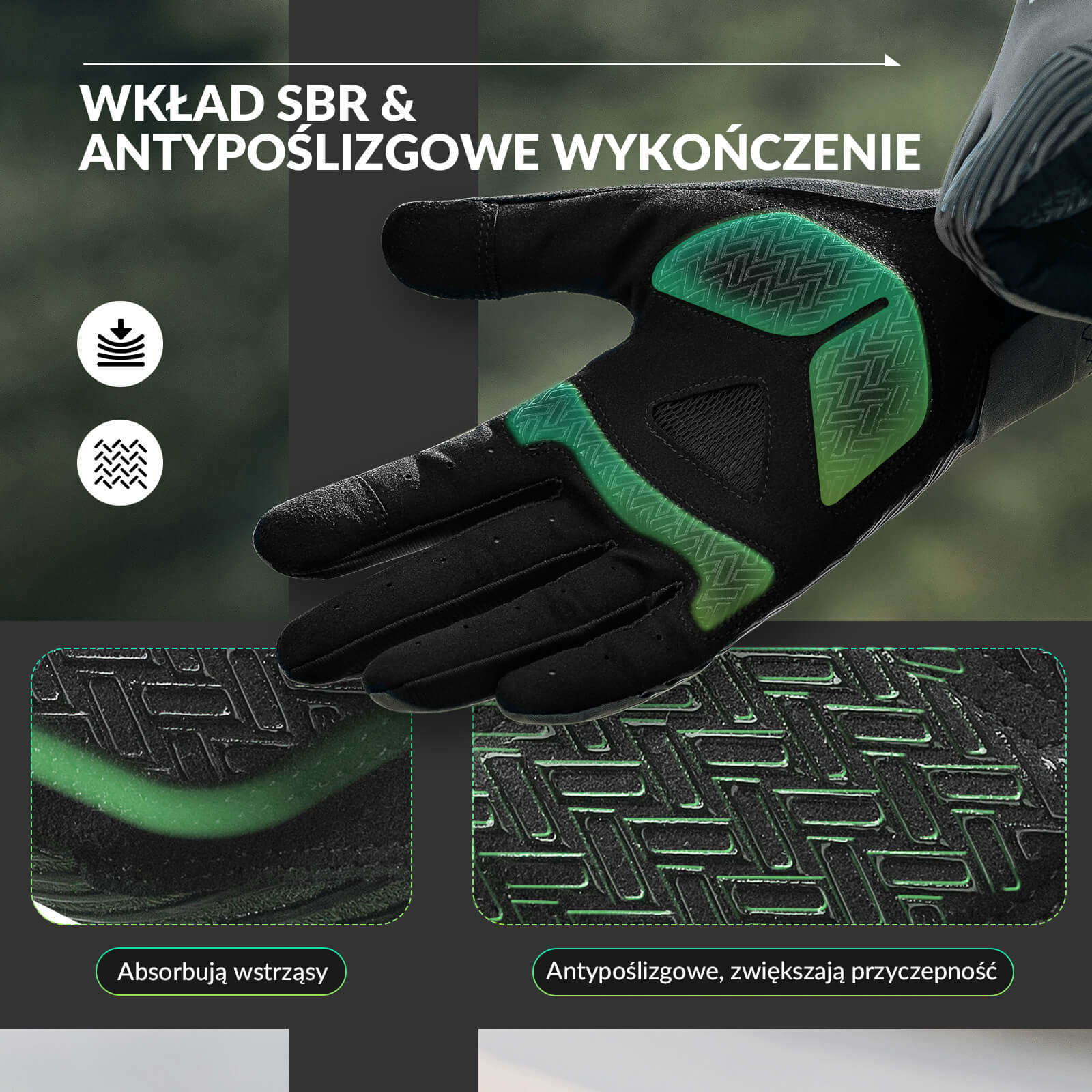 Rękawiczki Rowerowe Dotykowe Antypoślizgowe Wiosna i Jesień - Image 3