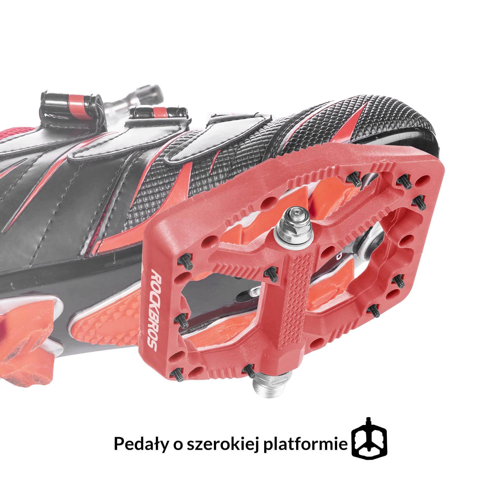 ROCKBROS Rowerowe Pedały Nylonowe Antypoślizgowe Odporne na Zużycie Pedały 9/16'' - Image 10