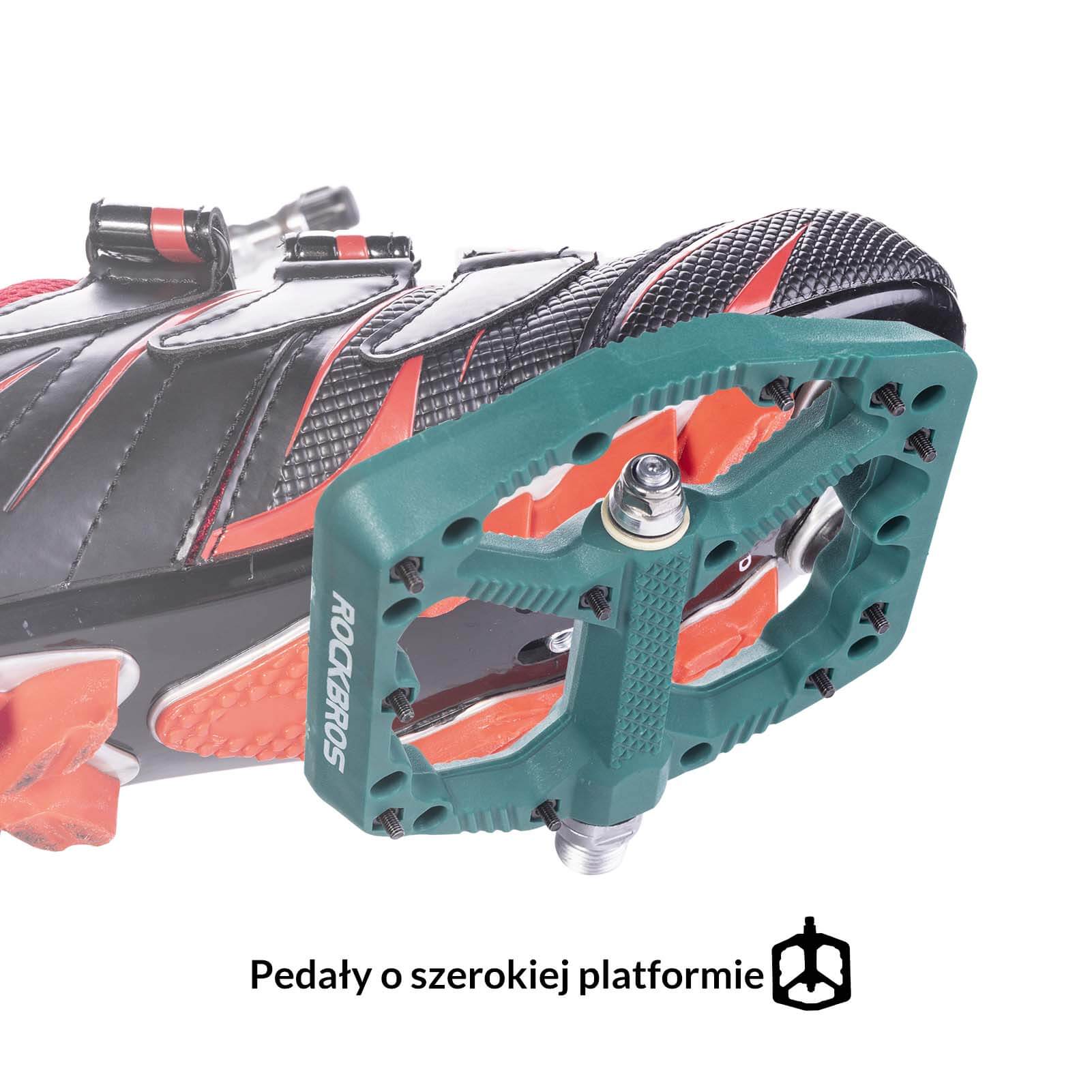 ROCKBROS Rowerowe Pedały Nylonowe Antypoślizgowe Odporne na Zużycie Pedały 9/16'' - Image 16