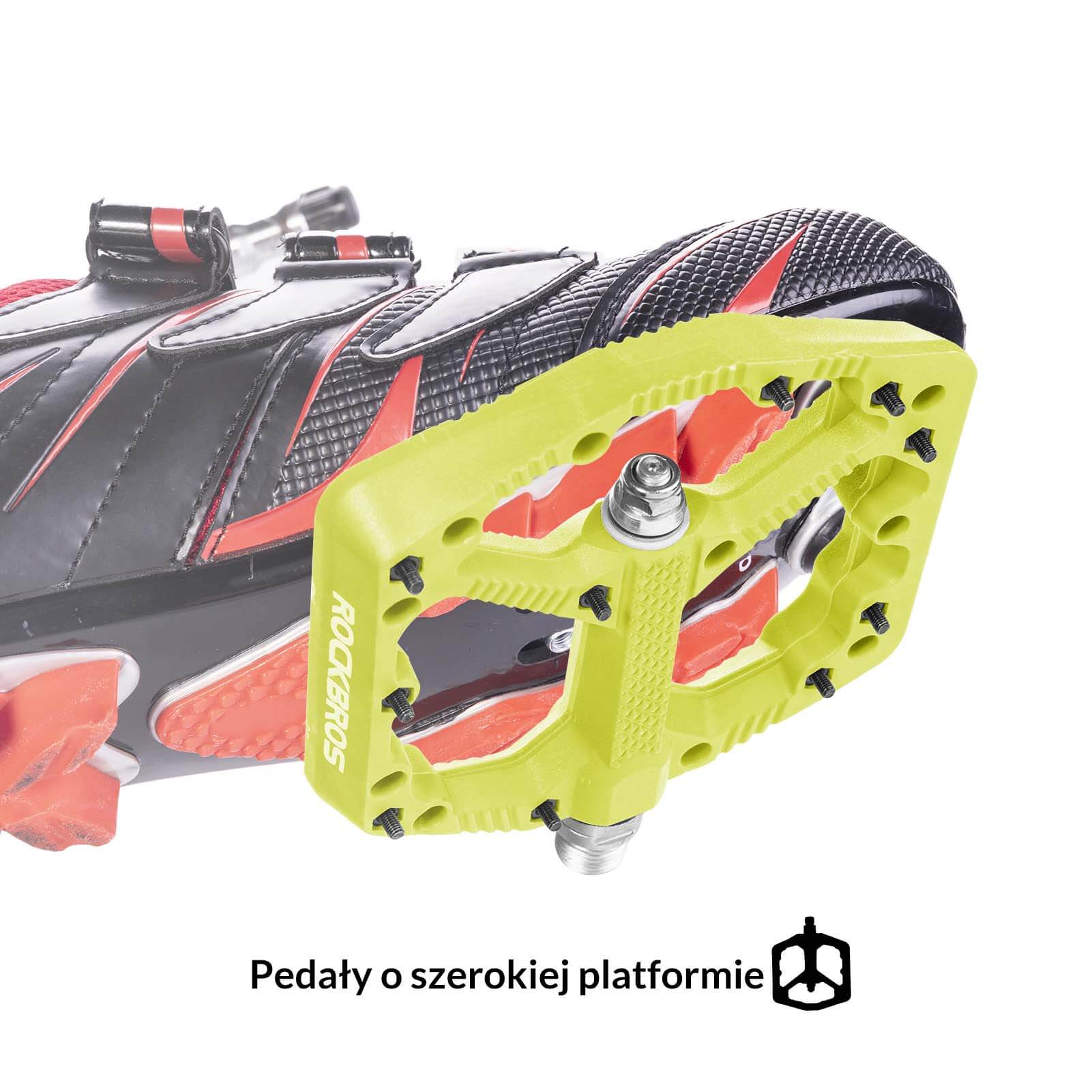 ROCKBROS Rowerowe Pedały Nylonowe Antypoślizgowe Odporne na Zużycie Pedały 9/16'' - Image 22