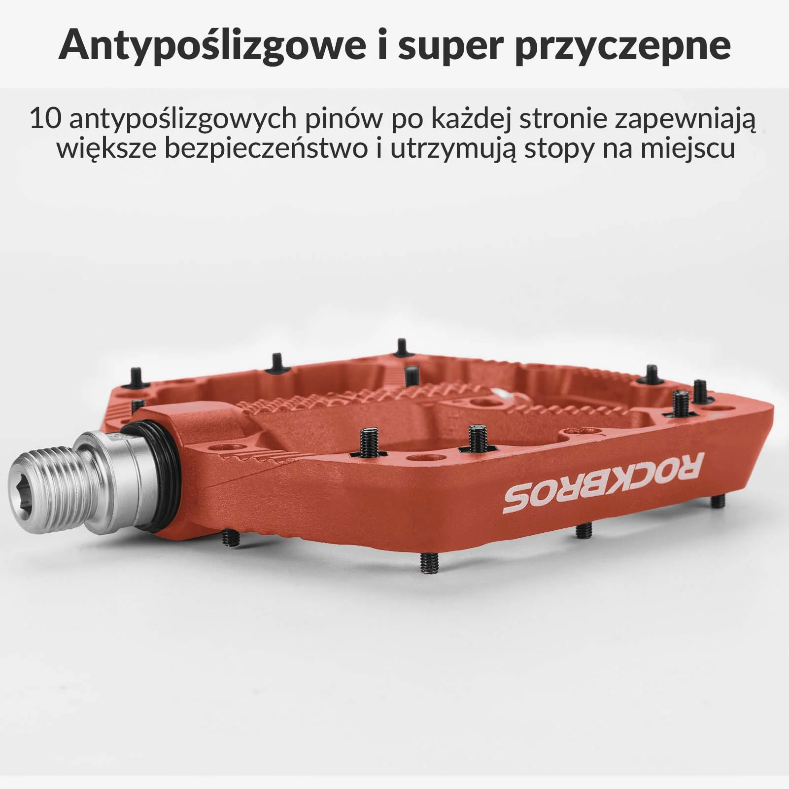 ROCKBROS Rowerowe Pedały Nylonowe Antypoślizgowe Odporne na Zużycie Pedały 9/16'' - Image 27