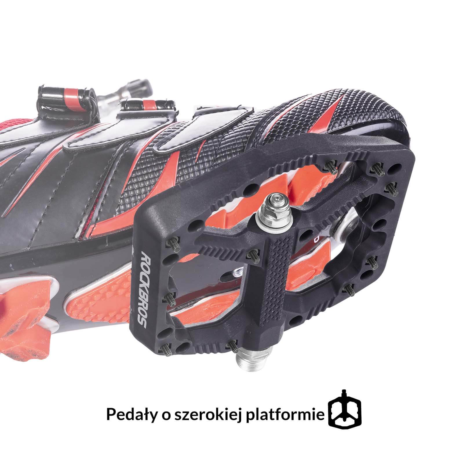 ROCKBROS Rowerowe Pedały Nylonowe Antypoślizgowe Odporne na Zużycie Pedały 9/16'' - Image 3