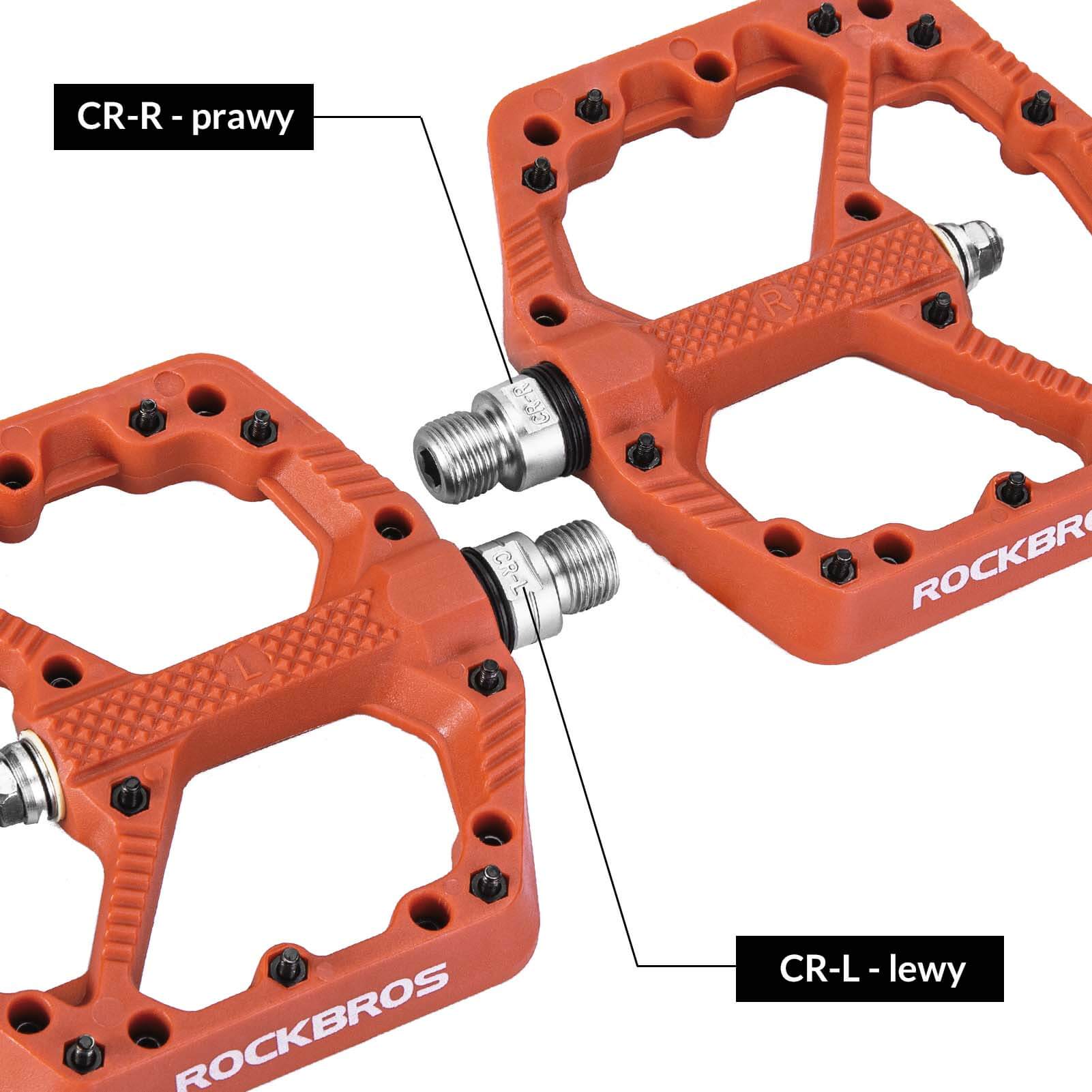 ROCKBROS Rowerowe Pedały Nylonowe Antypoślizgowe Odporne na Zużycie Pedały 9/16'' - Image 31
