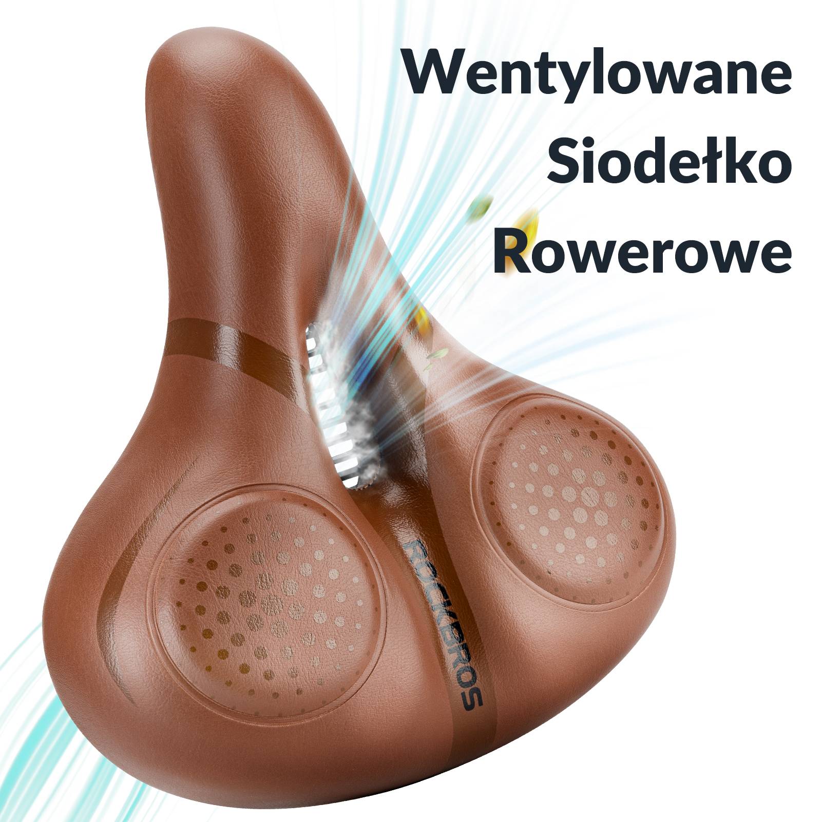 Siodełko Rowerowe Ergonomiczne Wygodne Szerokie Amortyzujące - Image 3