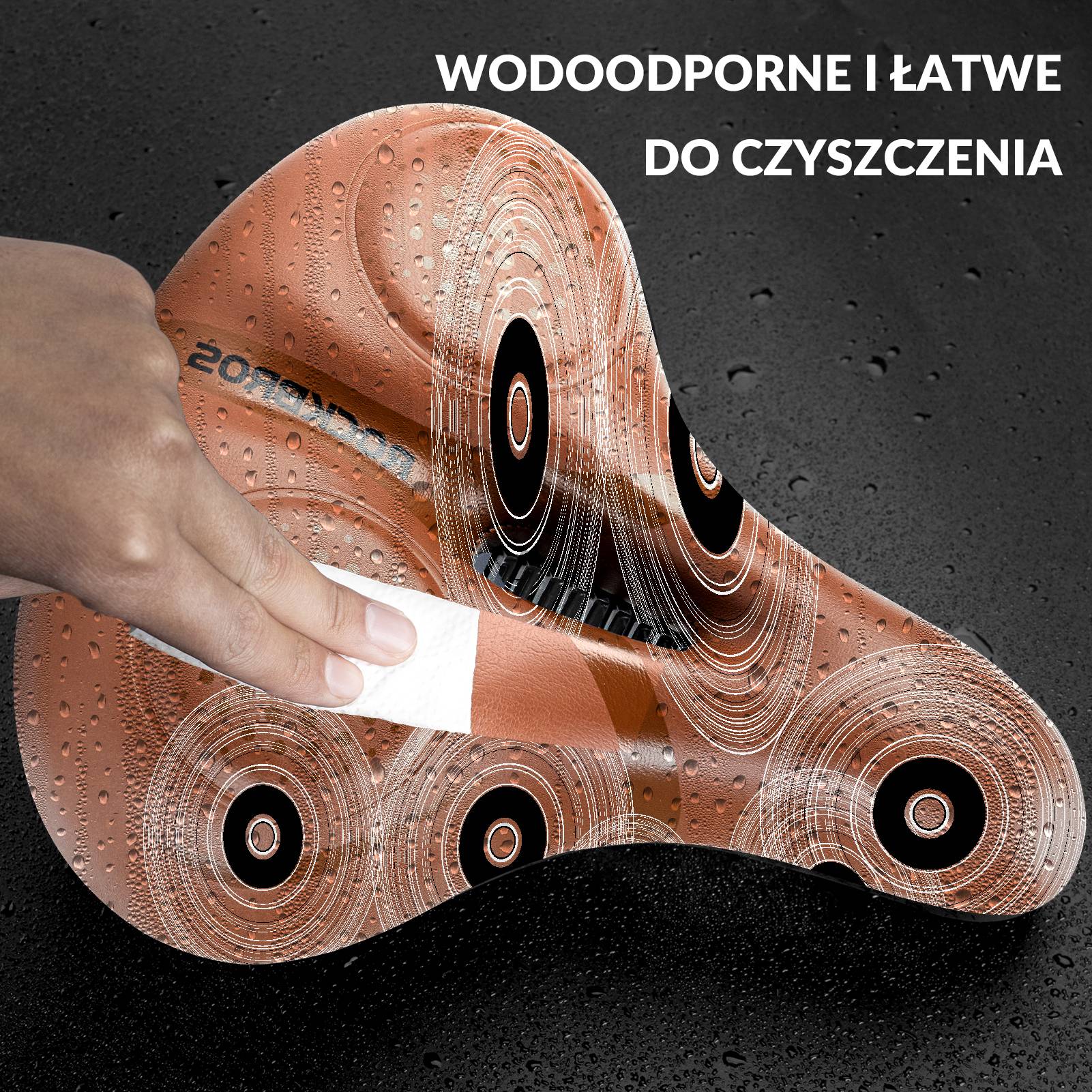 Siodełko Rowerowe Ergonomiczne Wygodne Szerokie Amortyzujące - Image 5