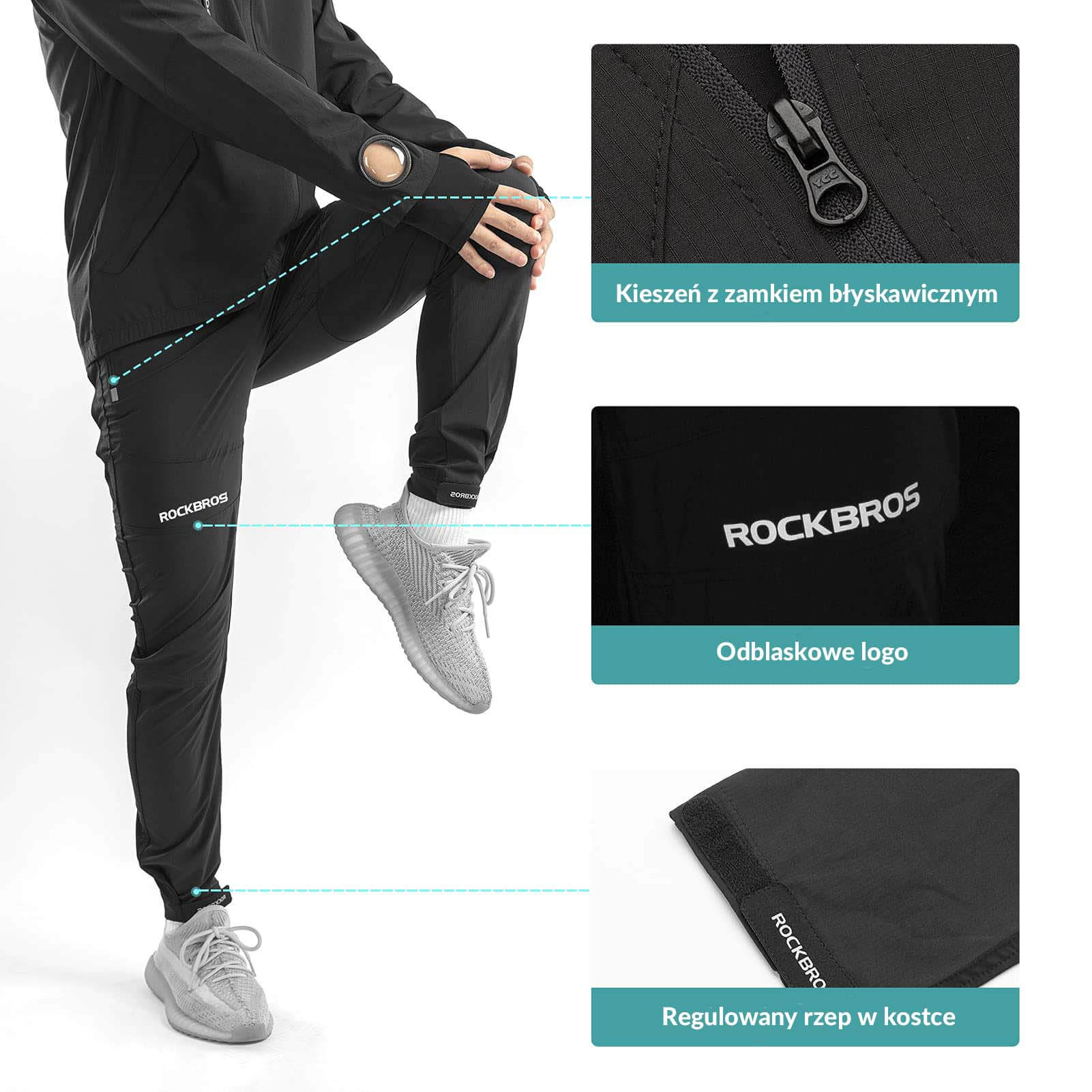 ROCKBROS Spodnie Rowerowe z Wkładką 4D Oddychające i Szybkoschnące - Image 3