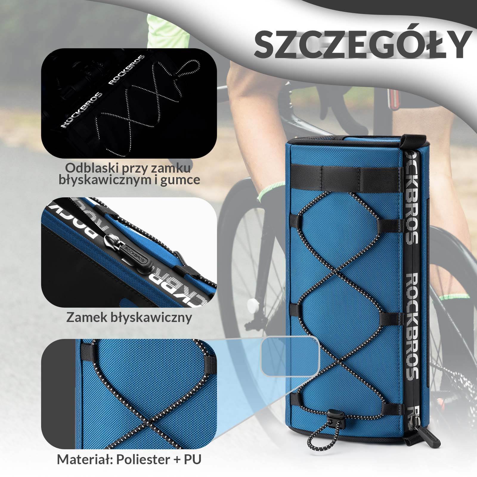 Torba na Kierownicę Wielofunkcyjna Torba Rowerowa z Paskiem 1,5L - Image 12