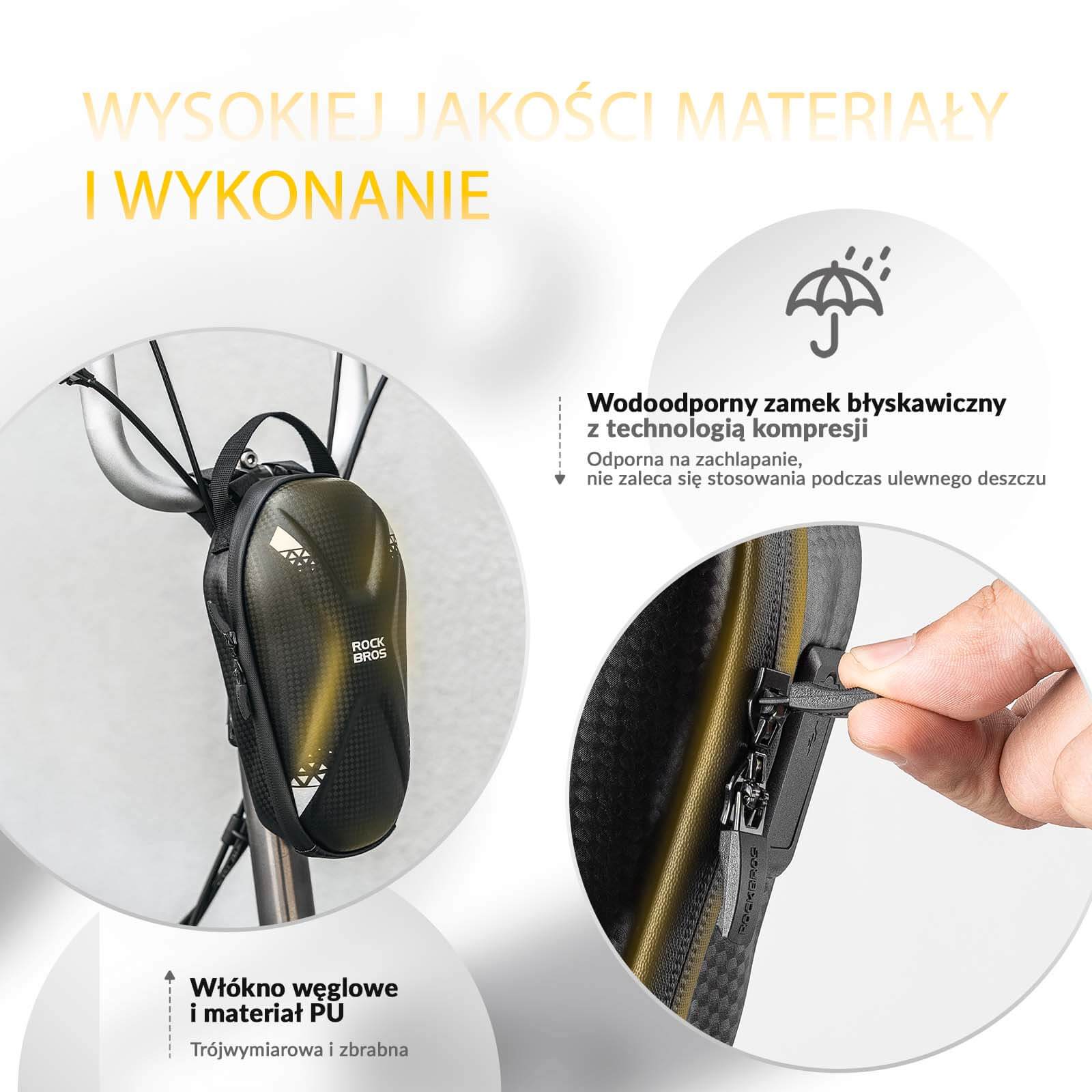 Torba na Kierownicę Wodoodporna Torba na Hulajnogę 1.3L - Image 4
