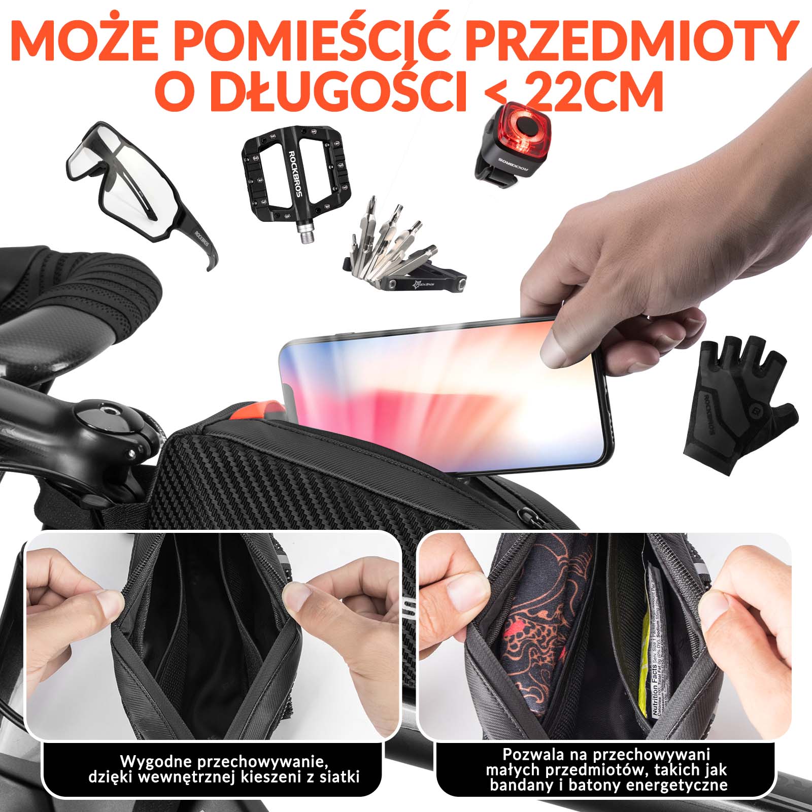Torba na Ramę Rowerowa Wodoodporność1 L - Image 4