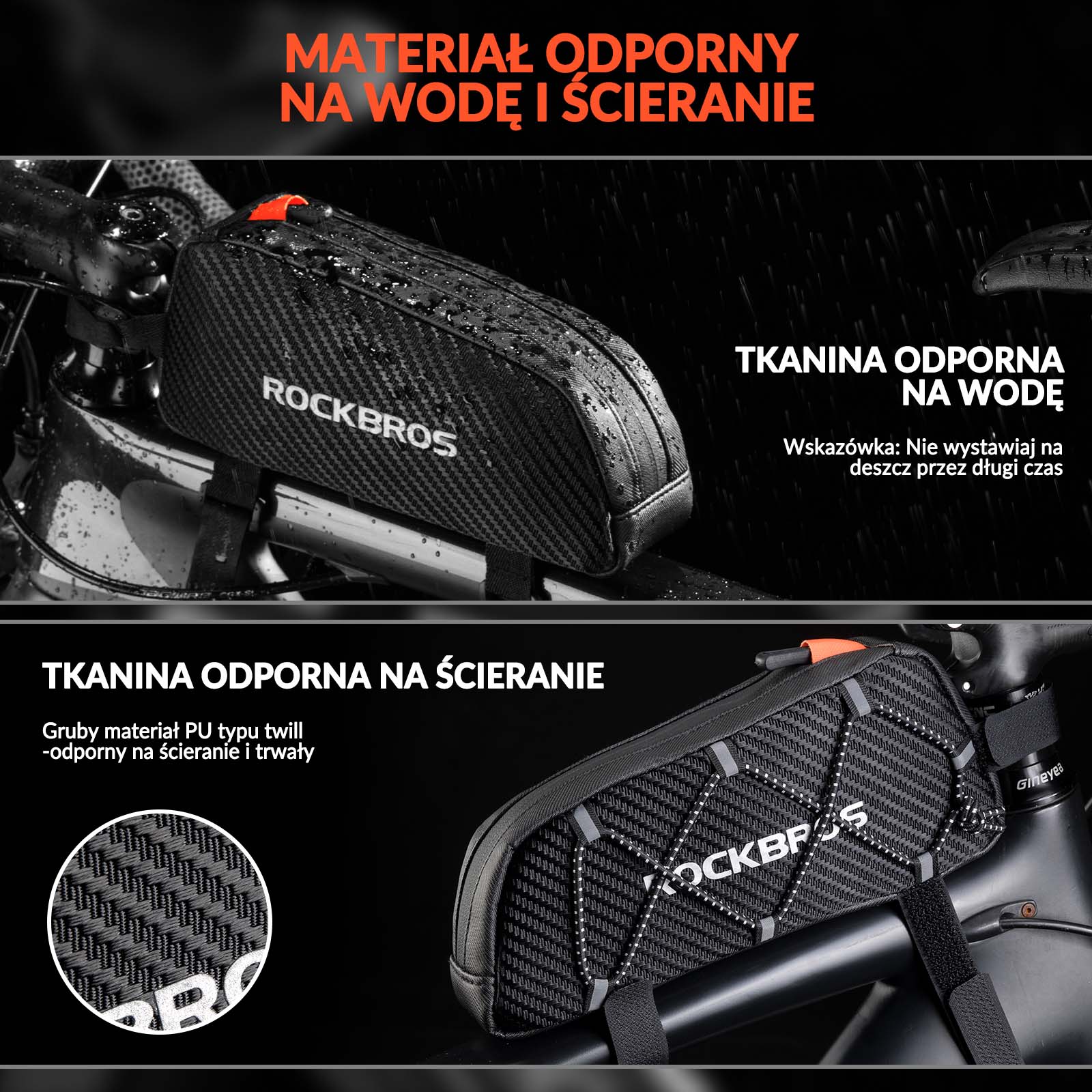 Torba na Ramę Rowerowa Wodoodporność1 L - Image 7