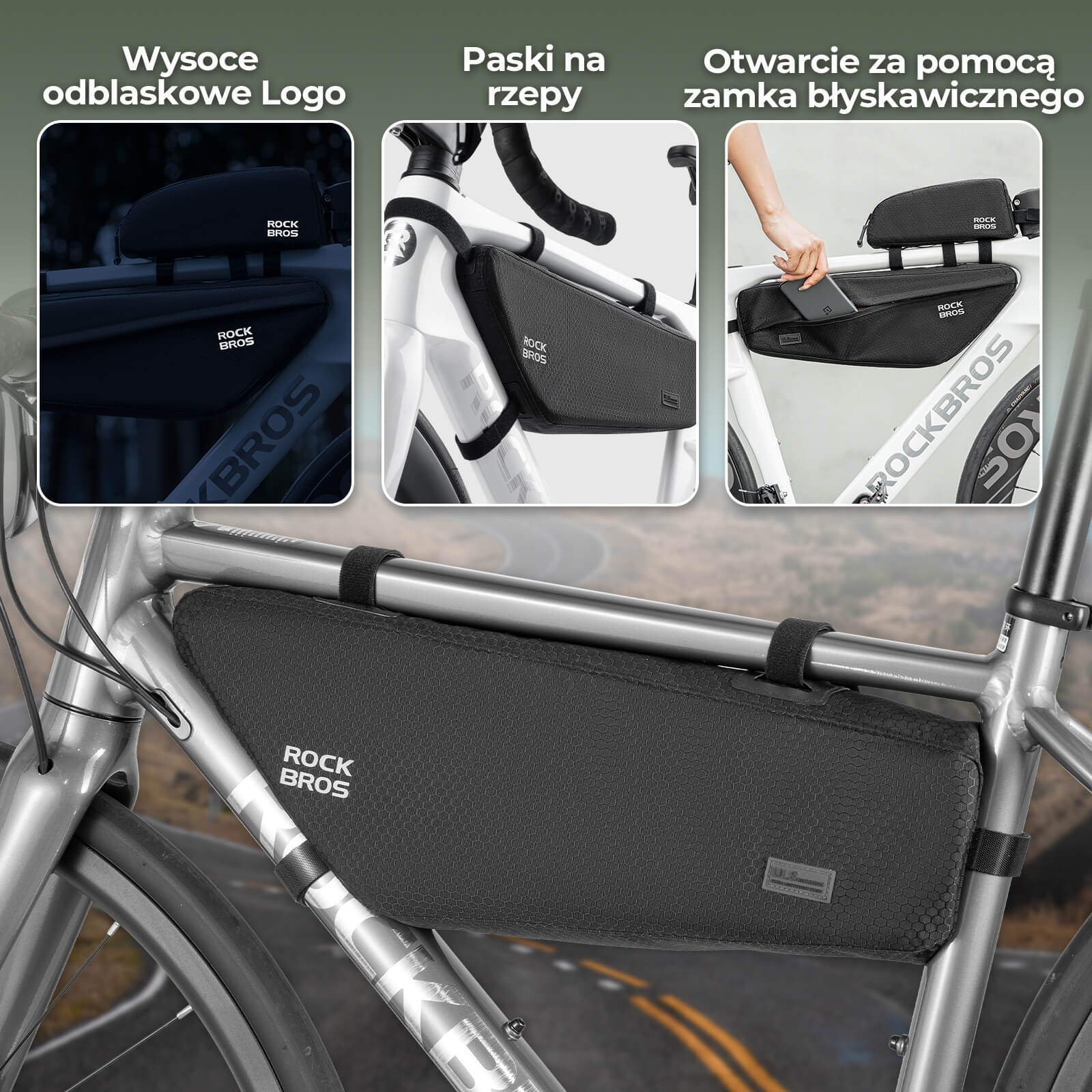 Torba na ramę rowerową Triangle Bag 2.9L -B121 - Image 4