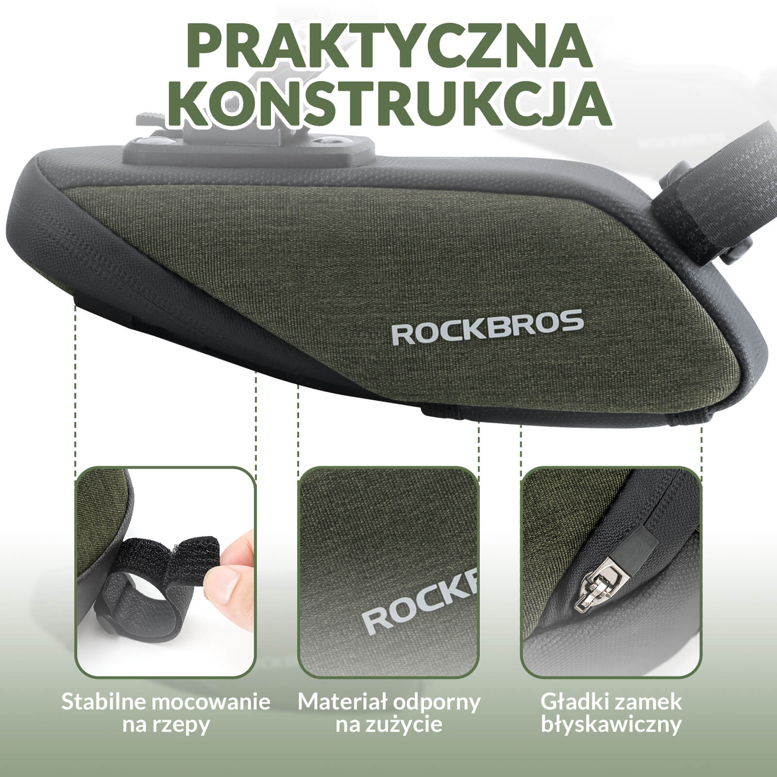 Torba Podsiodłowa z Błotnikami PVC do Roweru -C53 - Image 3
