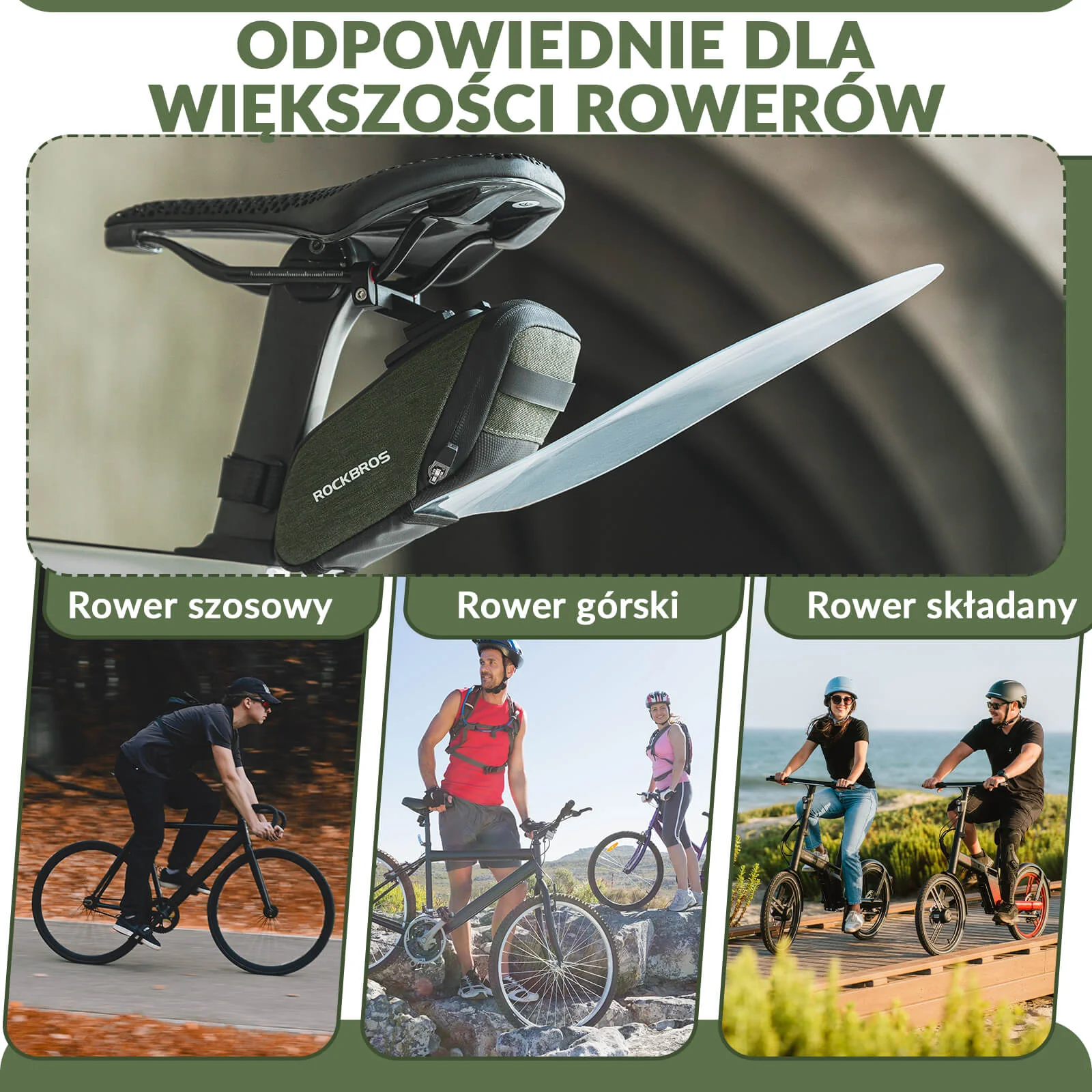 Torba Podsiodłowa z Błotnikami PVC do Roweru -C53 - Image 7