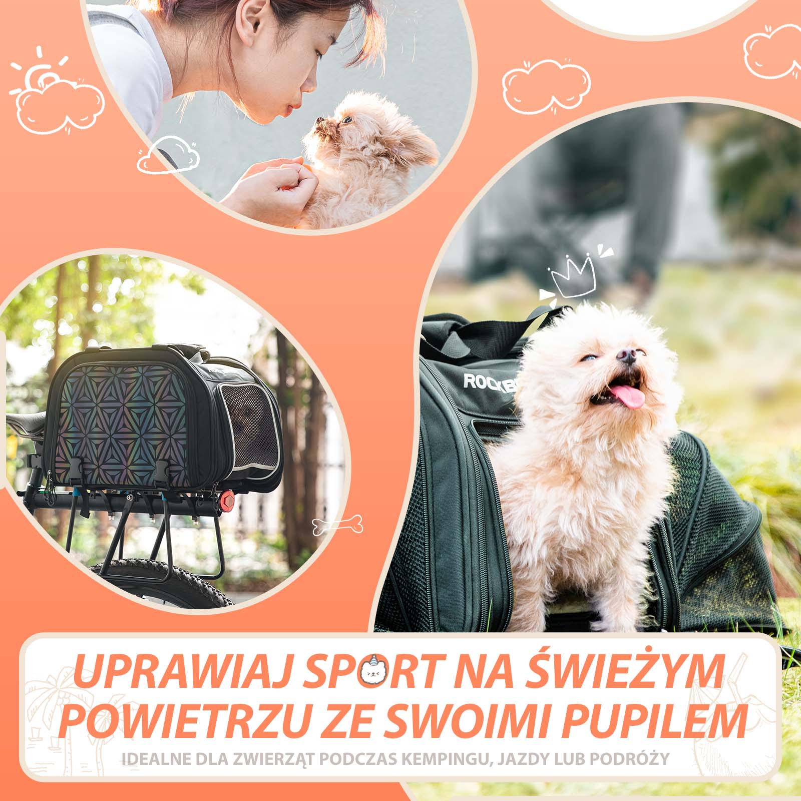 Torba Transportowa dla Psa i Kota Składana Przenośna 25L - Image 2