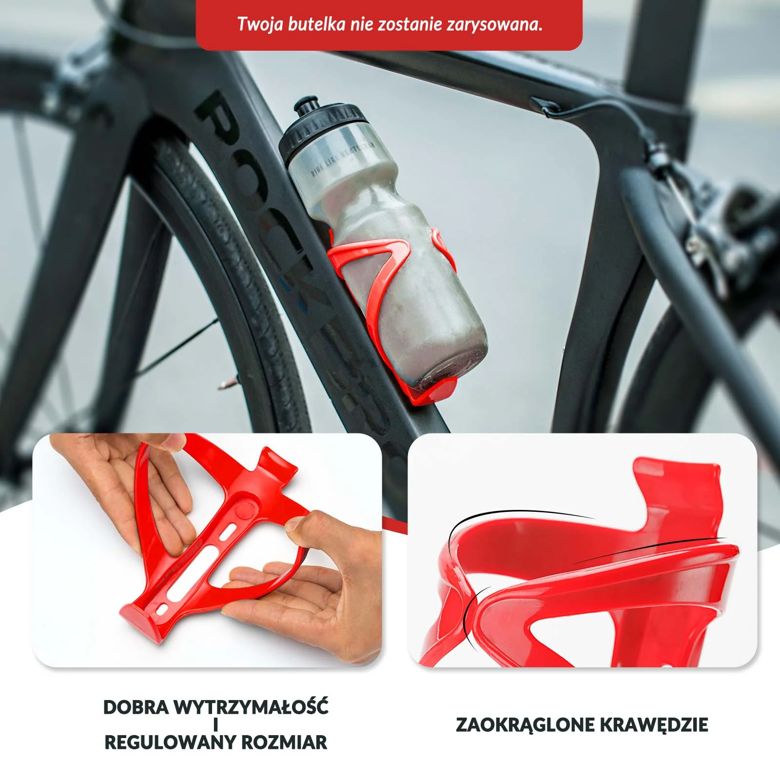 ROCKBROS Uchwyt Rowerowy na Butelkę Bidon Koszyk Uniwersalny - Kolor do wyboru - Image 35