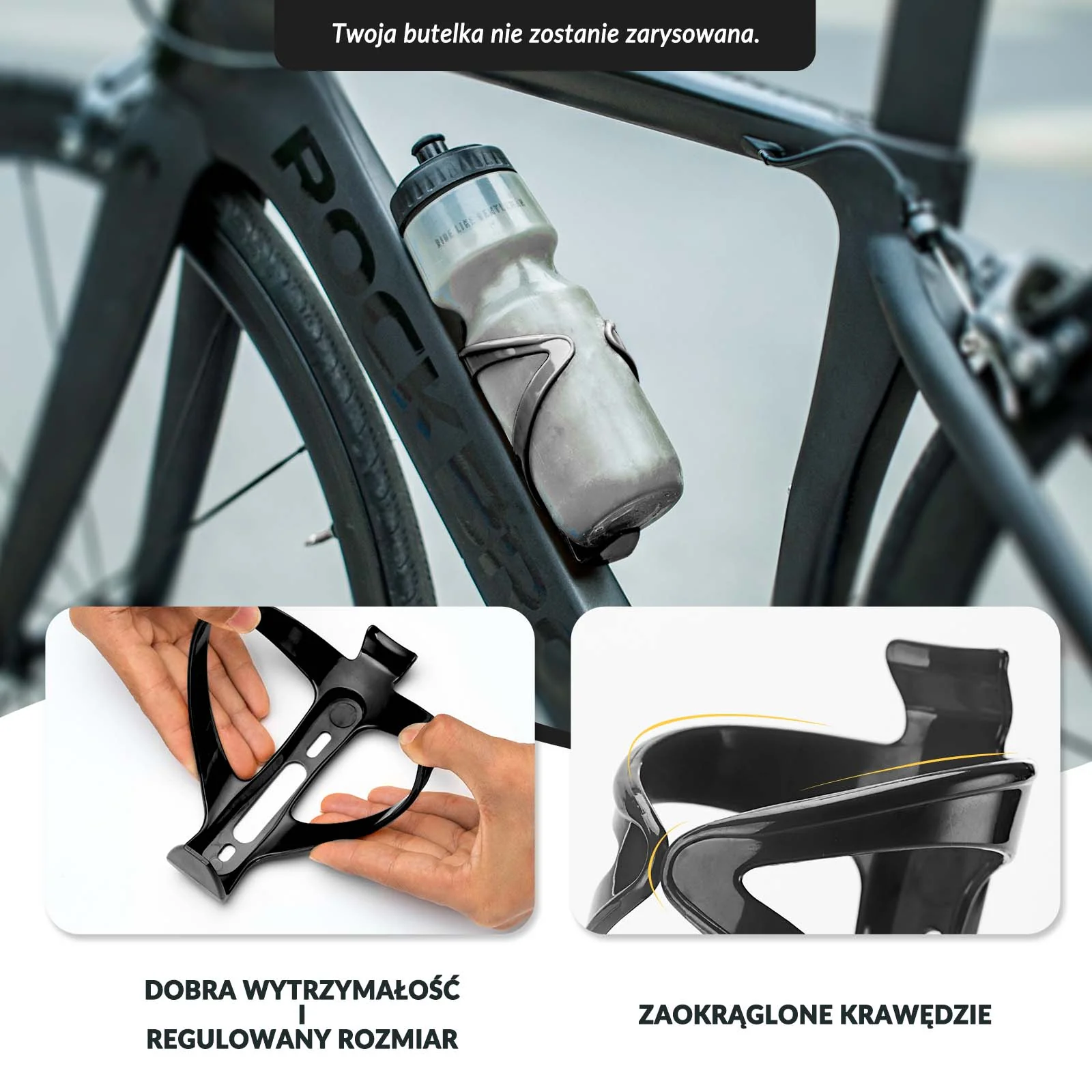 ROCKBROS Uchwyt Rowerowy na Butelkę Bidon Koszyk Uniwersalny - Kolor do wyboru - Image 43