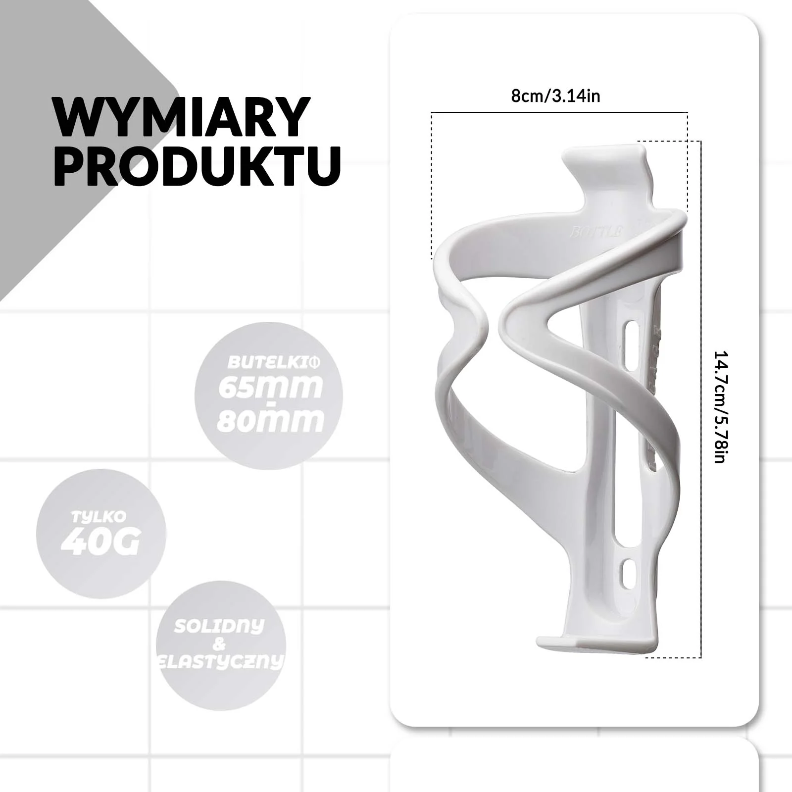 ROCKBROS Uchwyt Rowerowy na Butelkę Bidon Koszyk Uniwersalny - Kolor do wyboru - Image 5