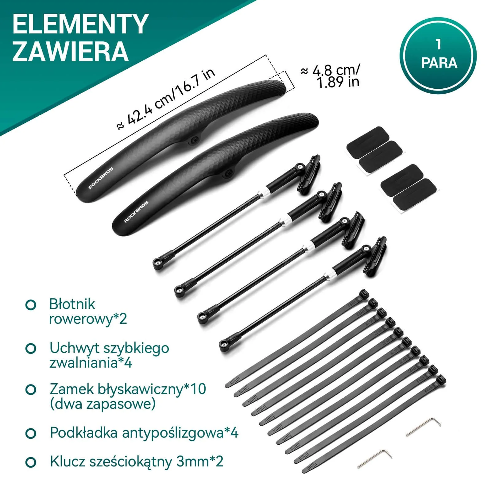 Błotnik Rowerowy na Przód / Tył 700C przedni tylny 28" - Image 12