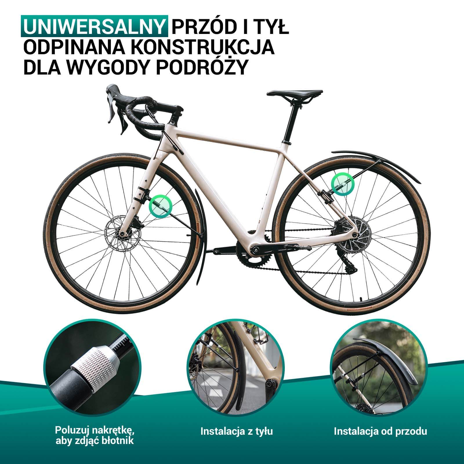Błotnik Rowerowy na Przód / Tył 700C przedni tylny 28" - Image 14