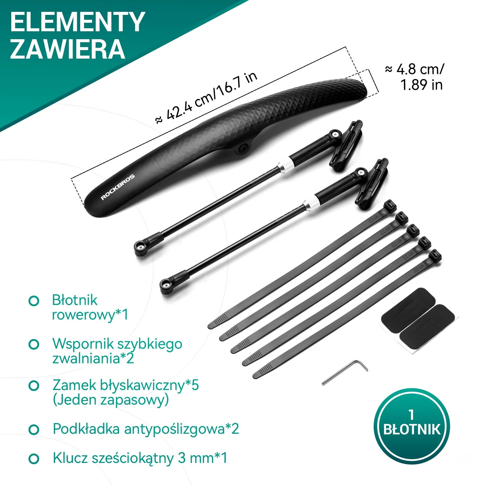 Błotnik Rowerowy na Przód / Tył 700C przedni tylny 28" - Image 5
