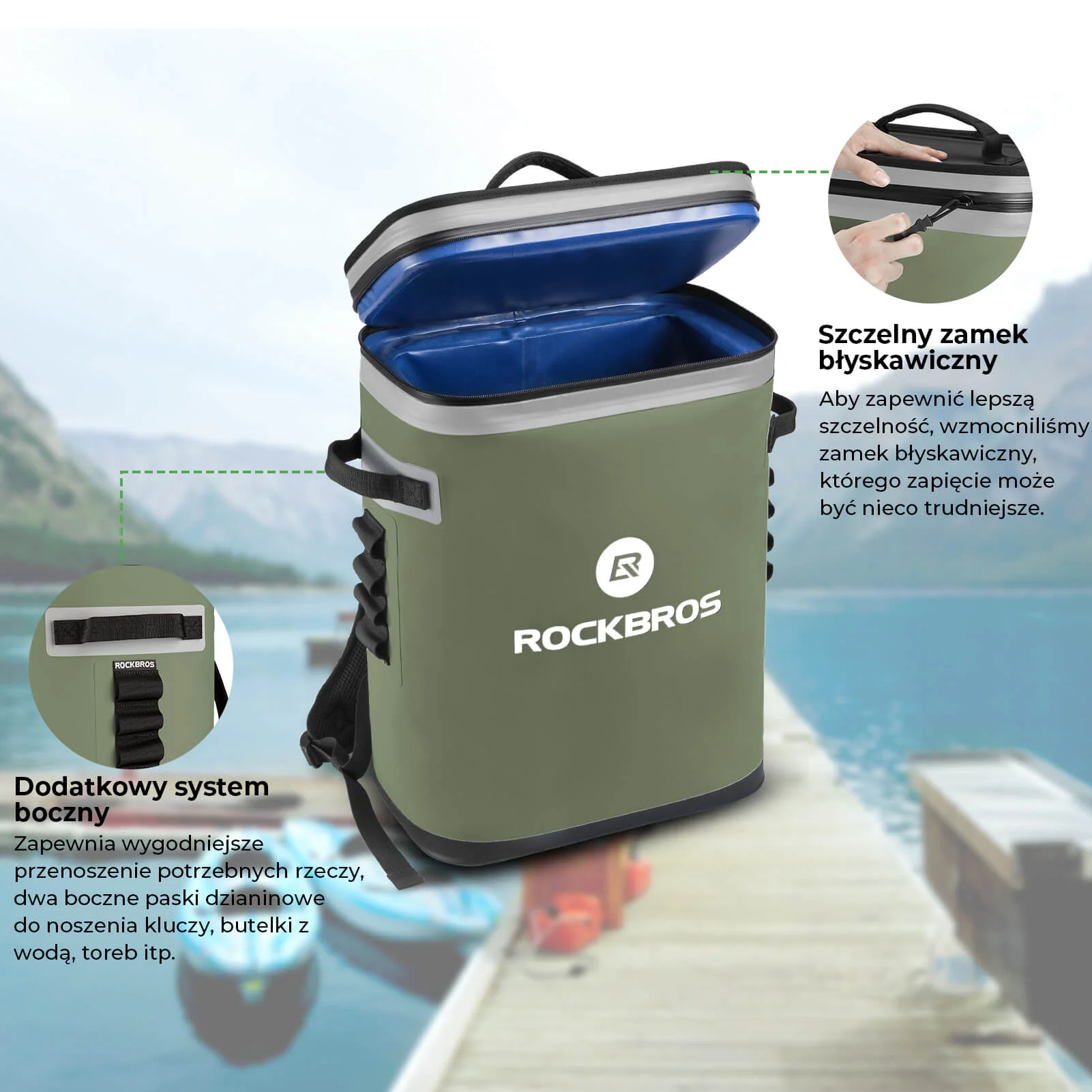 Torba na Lodówkę Picnic Wodoodporna 20L -BX-004 - Image 3