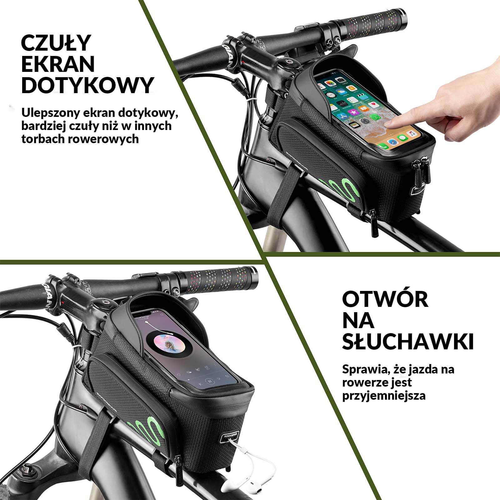 Torba na Telefon na Górną Ramę Roweru z Osłoną Przeciwsłoneczną - Image 3