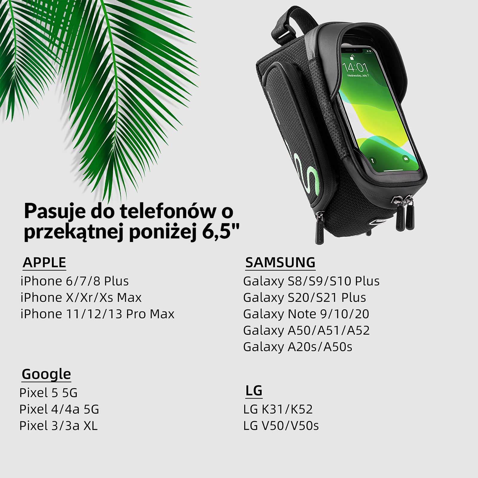Torba na Telefon na Górną Ramę Roweru z Osłoną Przeciwsłoneczną - Image 4