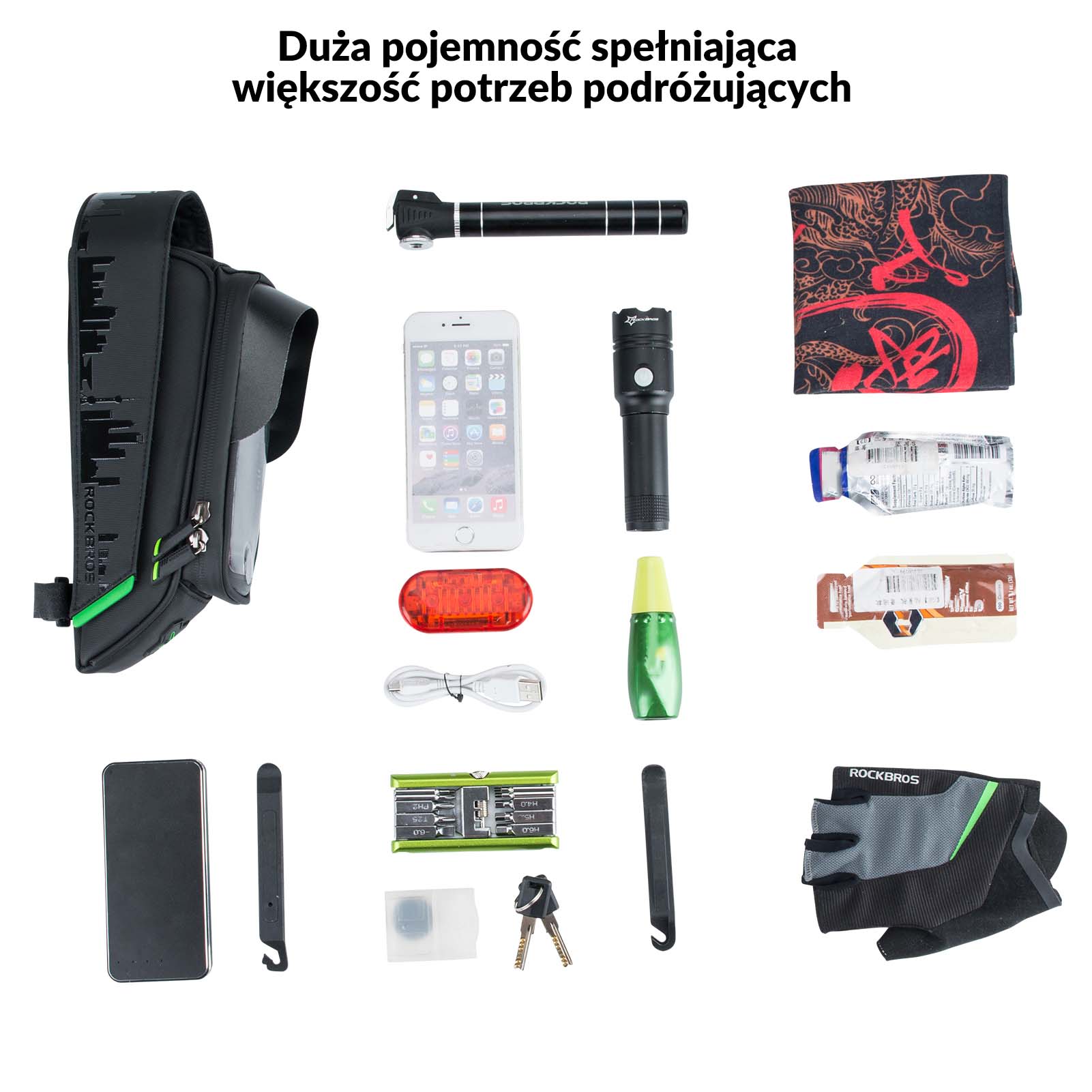 Wodoszczelna Torba na Ramę z Dotykowym Panelem na Telefon - Image 5