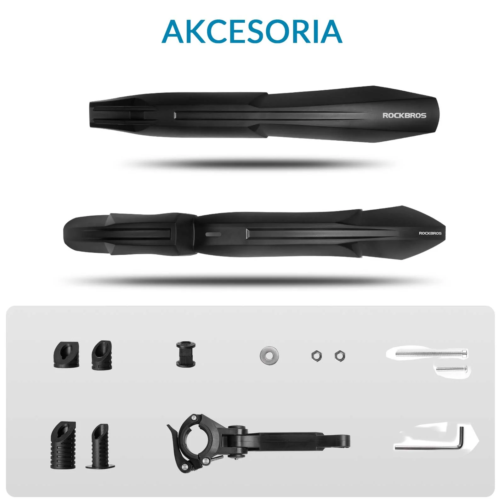 ROCKBROS Zestaw Błotników Rowerowych 24-28” z Osłoną Przeciwbryzgową - Image 11