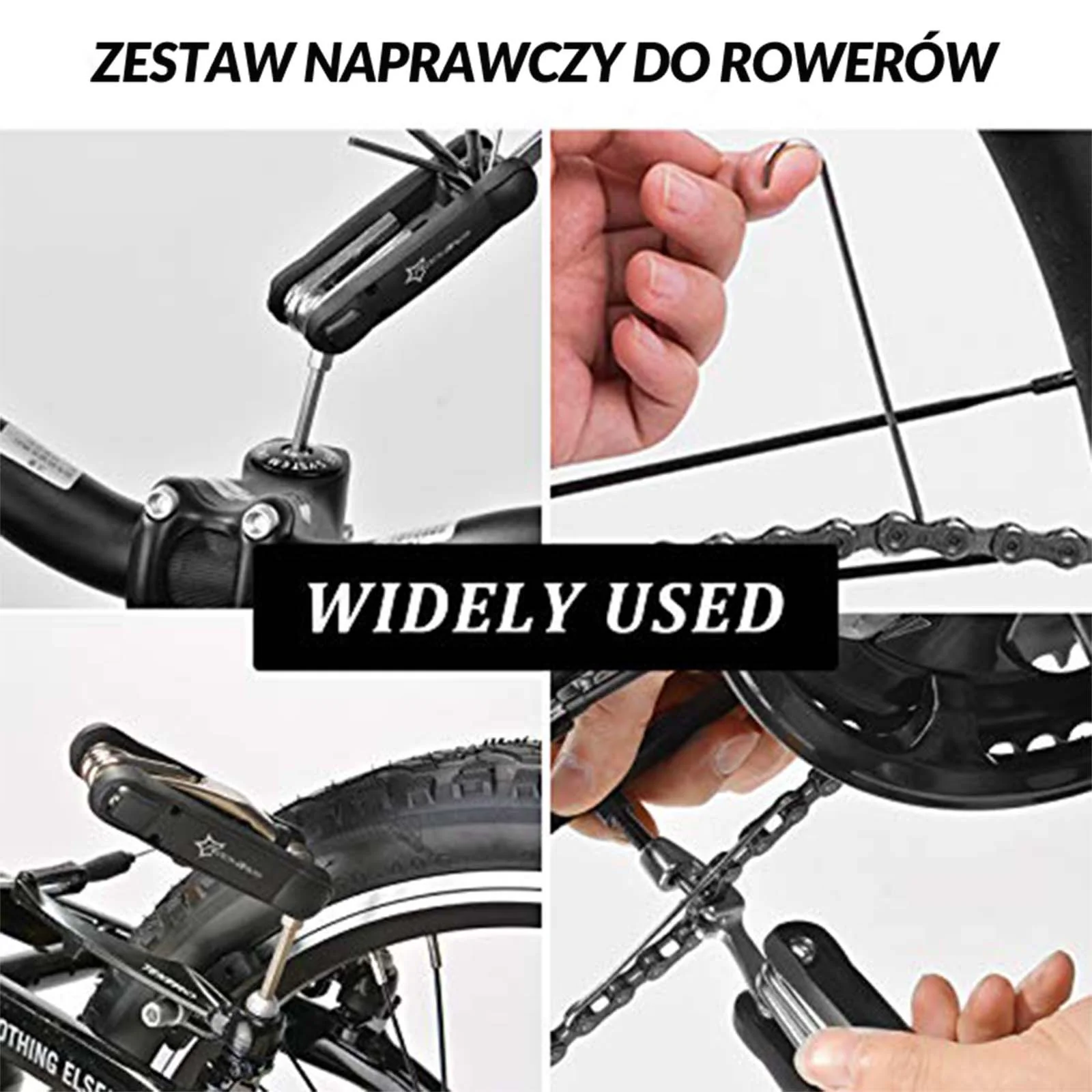 ROCKBROS Zestaw Narzędzi Do Naprawy Rowerów Scyzoryk Imbus Klucz 12 w 1 - Image 3