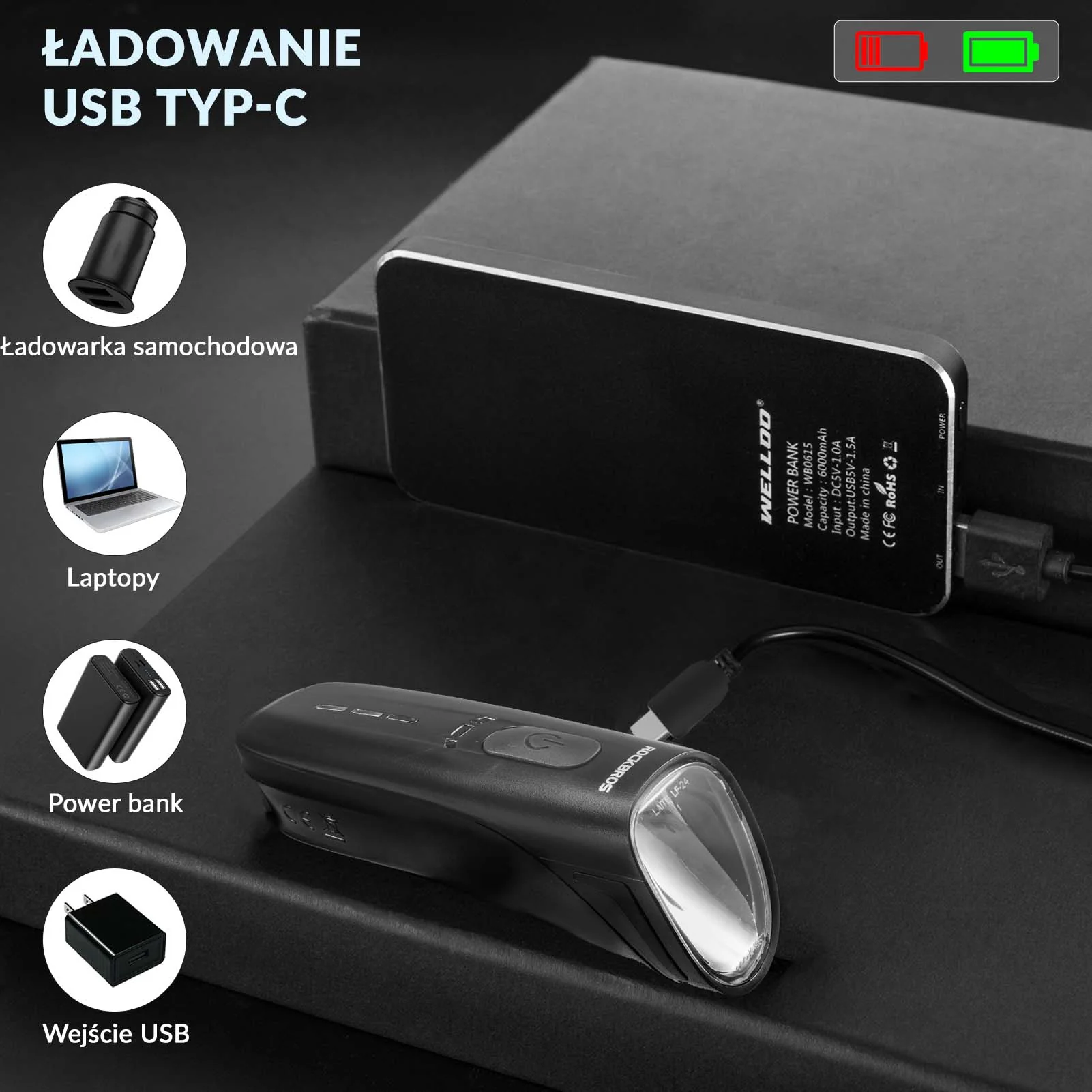 Przednie Światło Rowerowe - Image 3