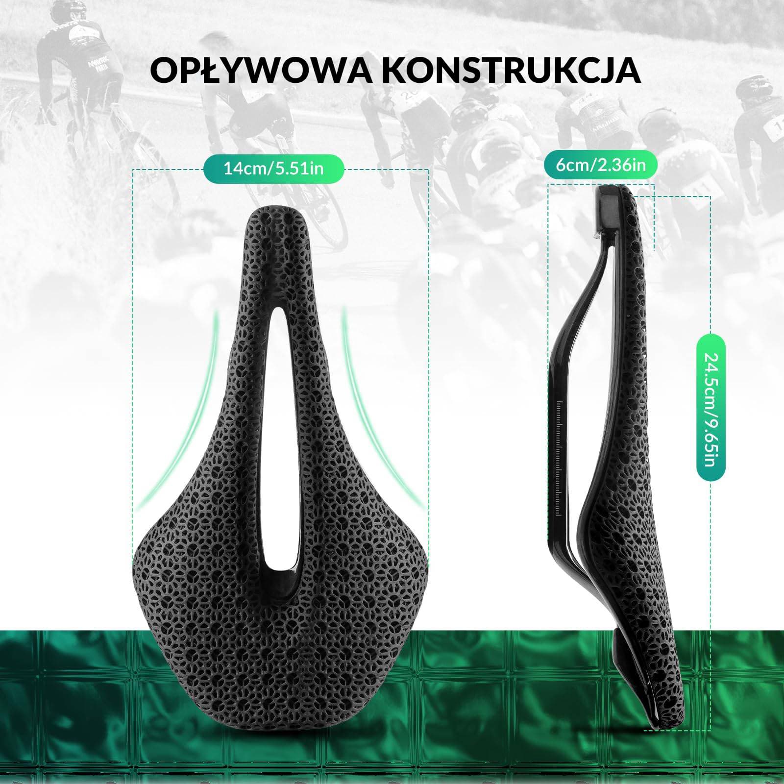 Siodełka Rowerowe Drukowane w 3d Włókno Węglowe - Image 11