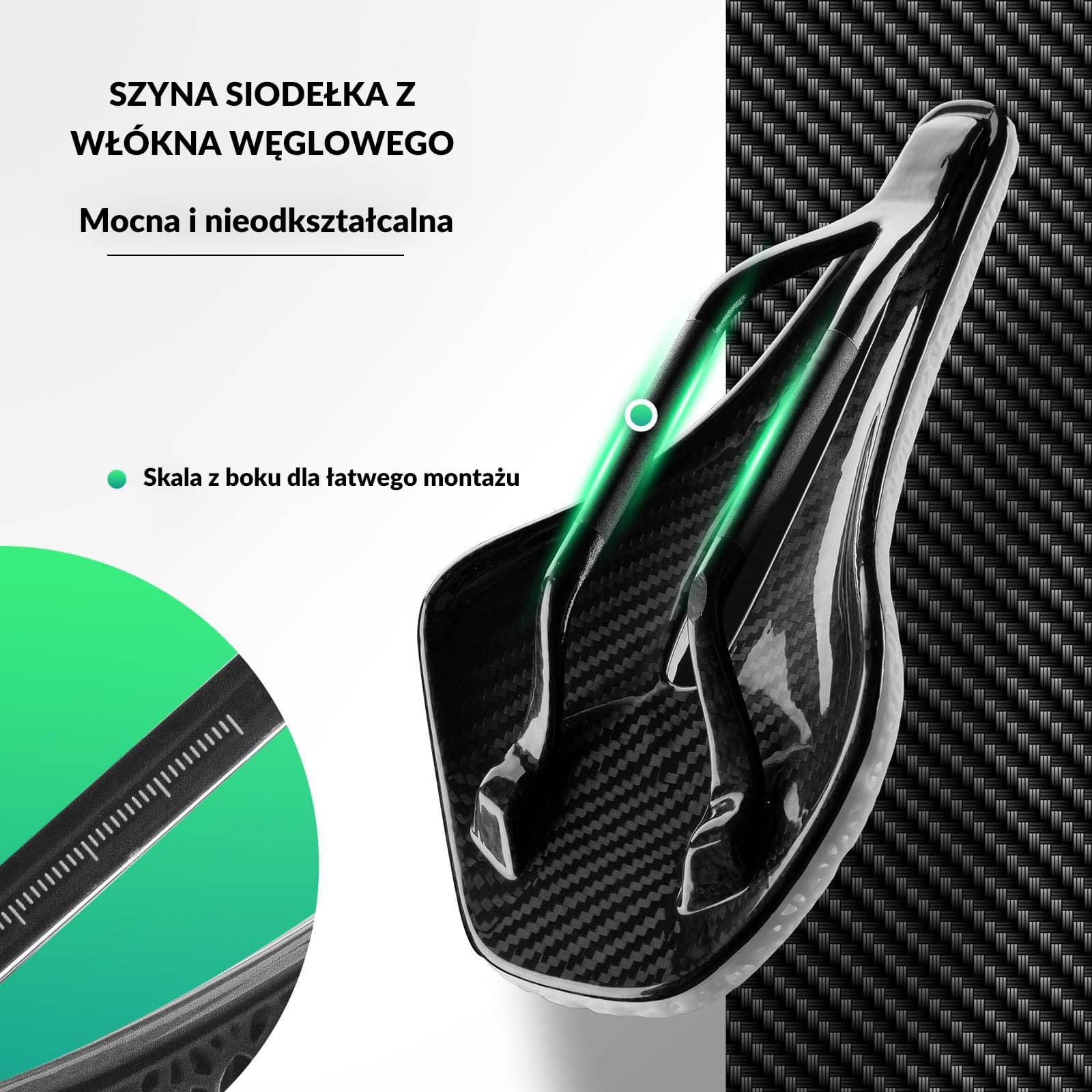 Siodełka Rowerowe Drukowane w 3d Włókno Węglowe - Image 4