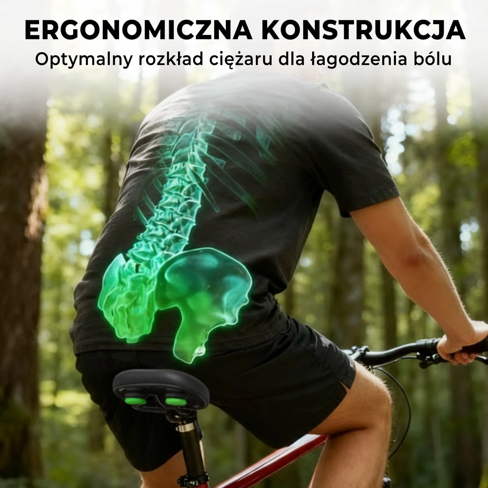 Siodełko Rowerowe Pogrubione, Wydłużone z Amortyzacją i Szeroką Konstrukcją-6873 - Image 12