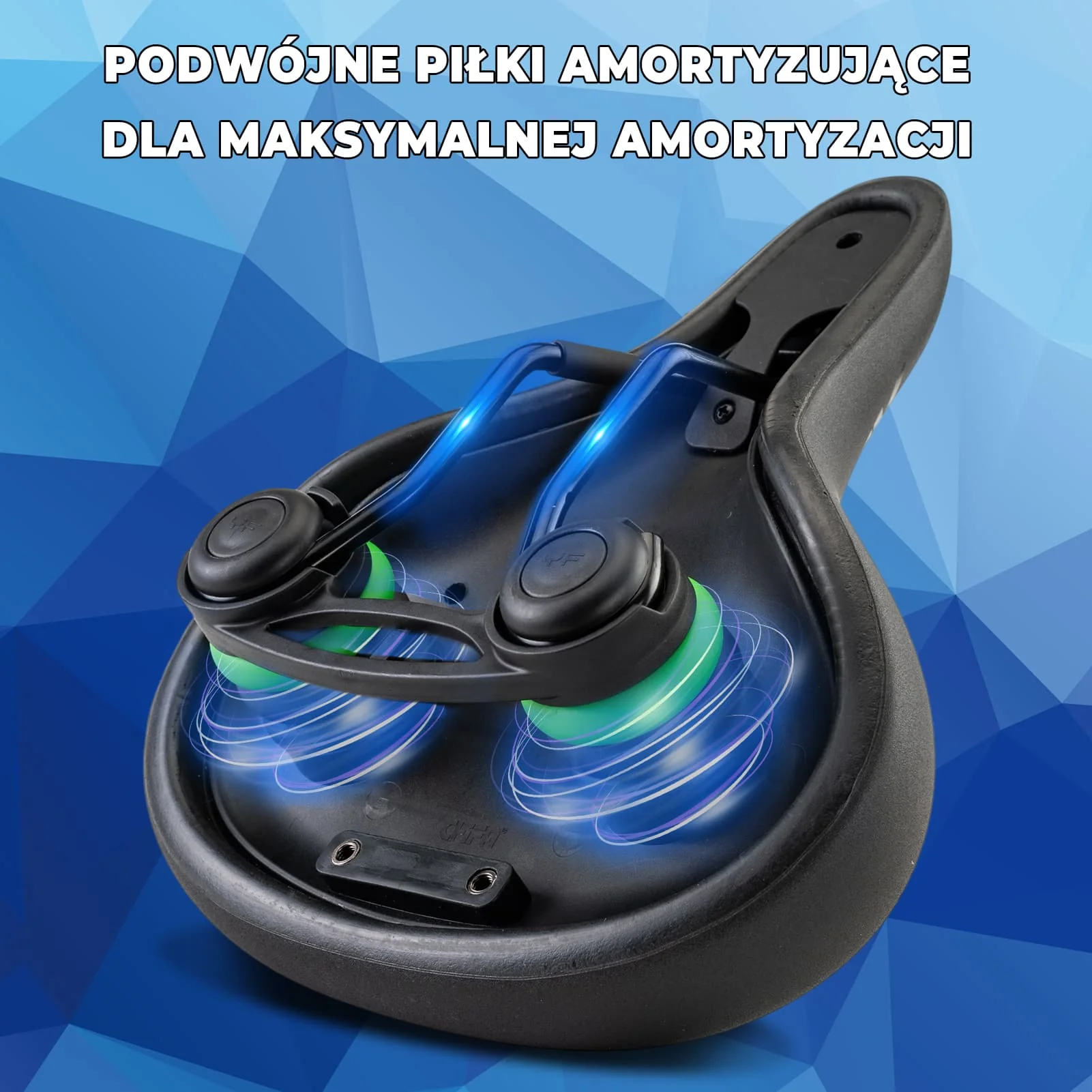 Siodełko Rowerowe Pogrubione, Wydłużone z Amortyzacją i Szeroką Konstrukcją-6873 - Image 9