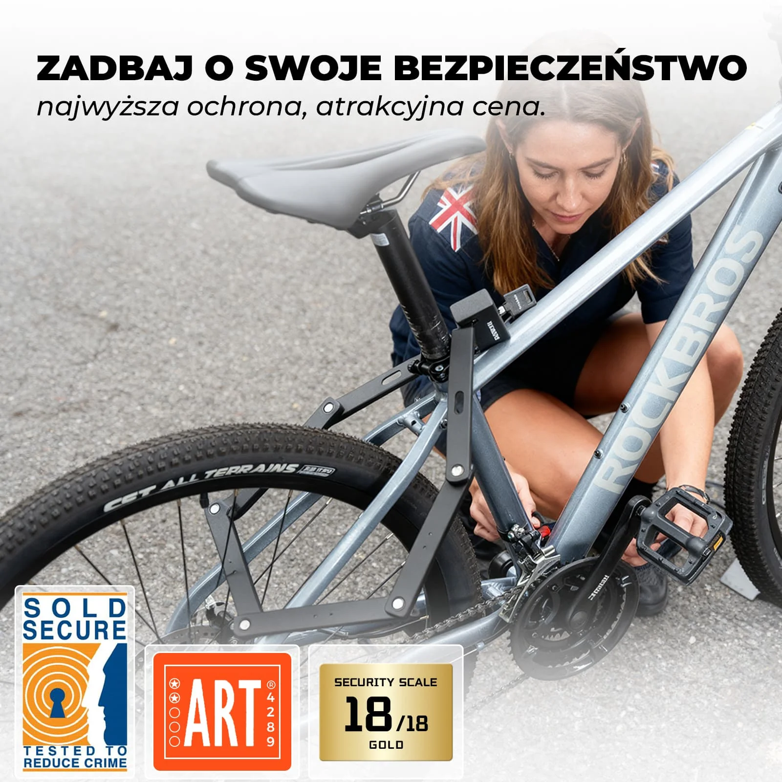 Składane Zabezpieczenie Roweru 104 cm - Image 2