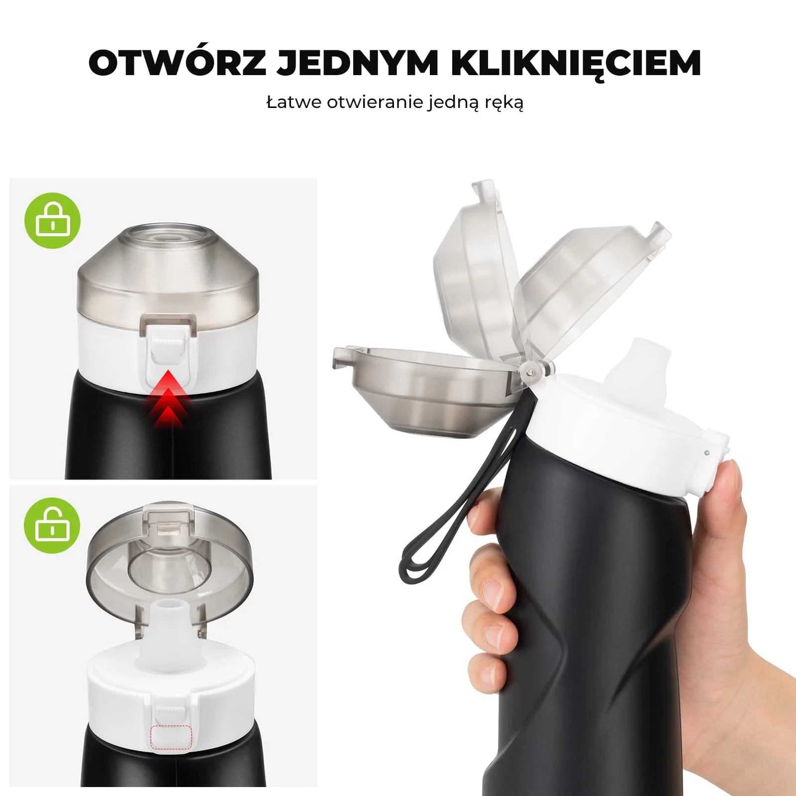 Qunature Składany Miękki Bidon Z Ukośnym Ustnikiem 700 ml - Image 19