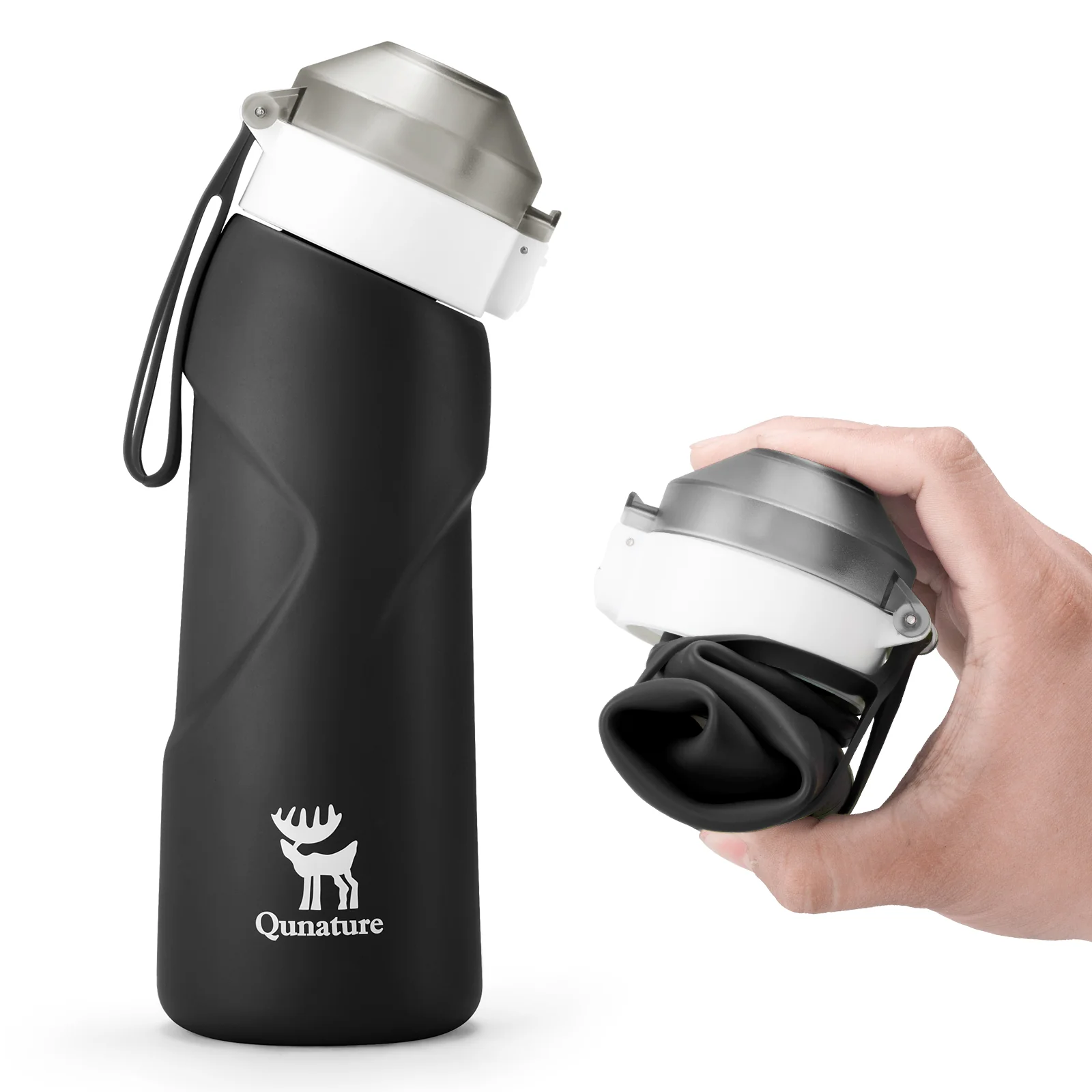 Qunature Składany Miękki Bidon Z Ukośnym Ustnikiem 700 ml - Image 22