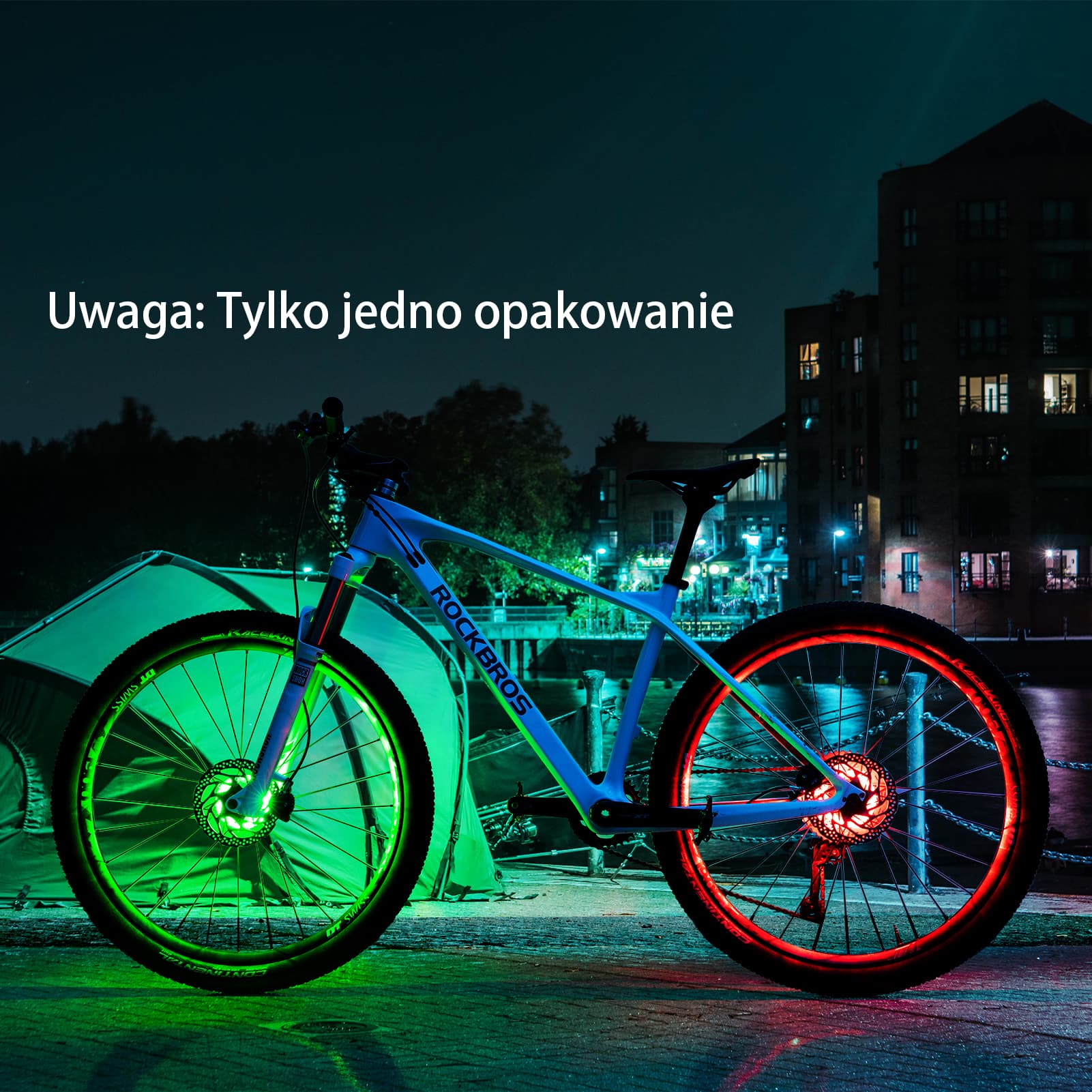 Światło Koła Rowerowego USB-Ładowalna, Wodoodporna Lampa Do Obręczy - Image 6