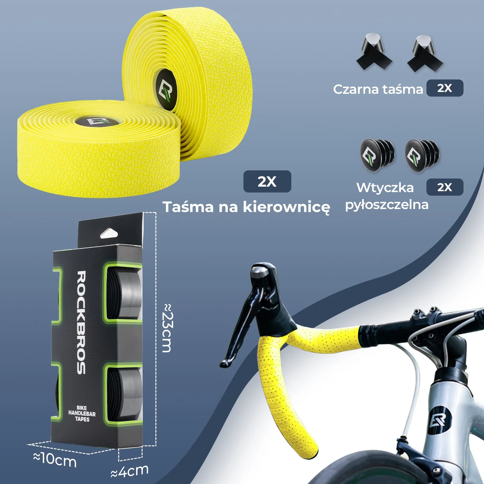 Taśma na Kierownicę Super Długa 220 Cm do Rowerów Szosowych MTB i Miejskich - Image 15