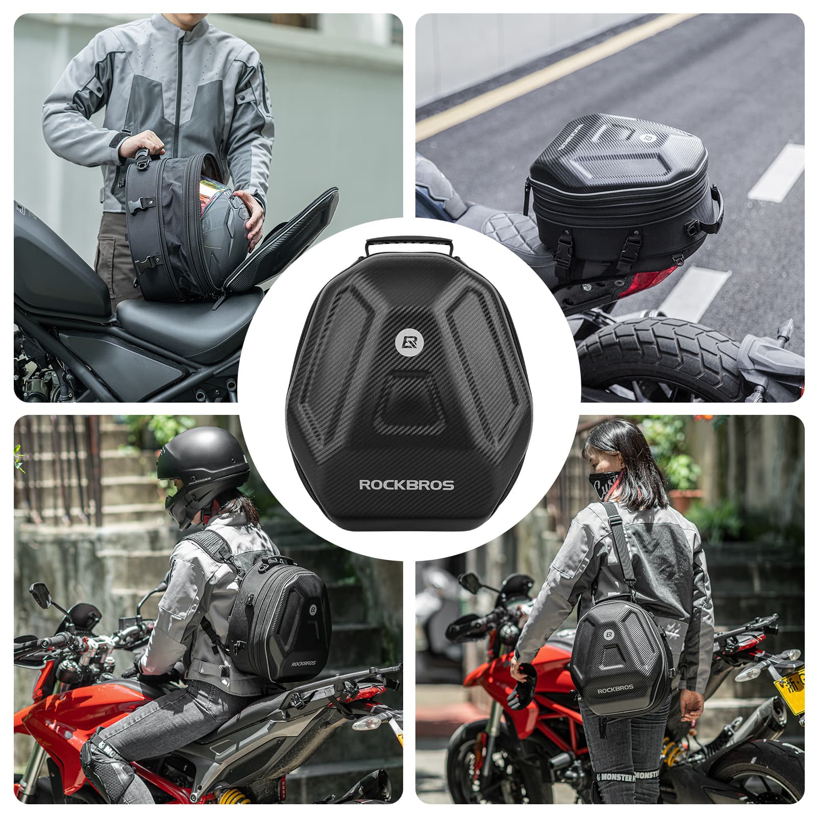Torba Motocyklowa Na Bagażnik/Torba Tylna 20–35L Wodoodporna -C48 - Image 7