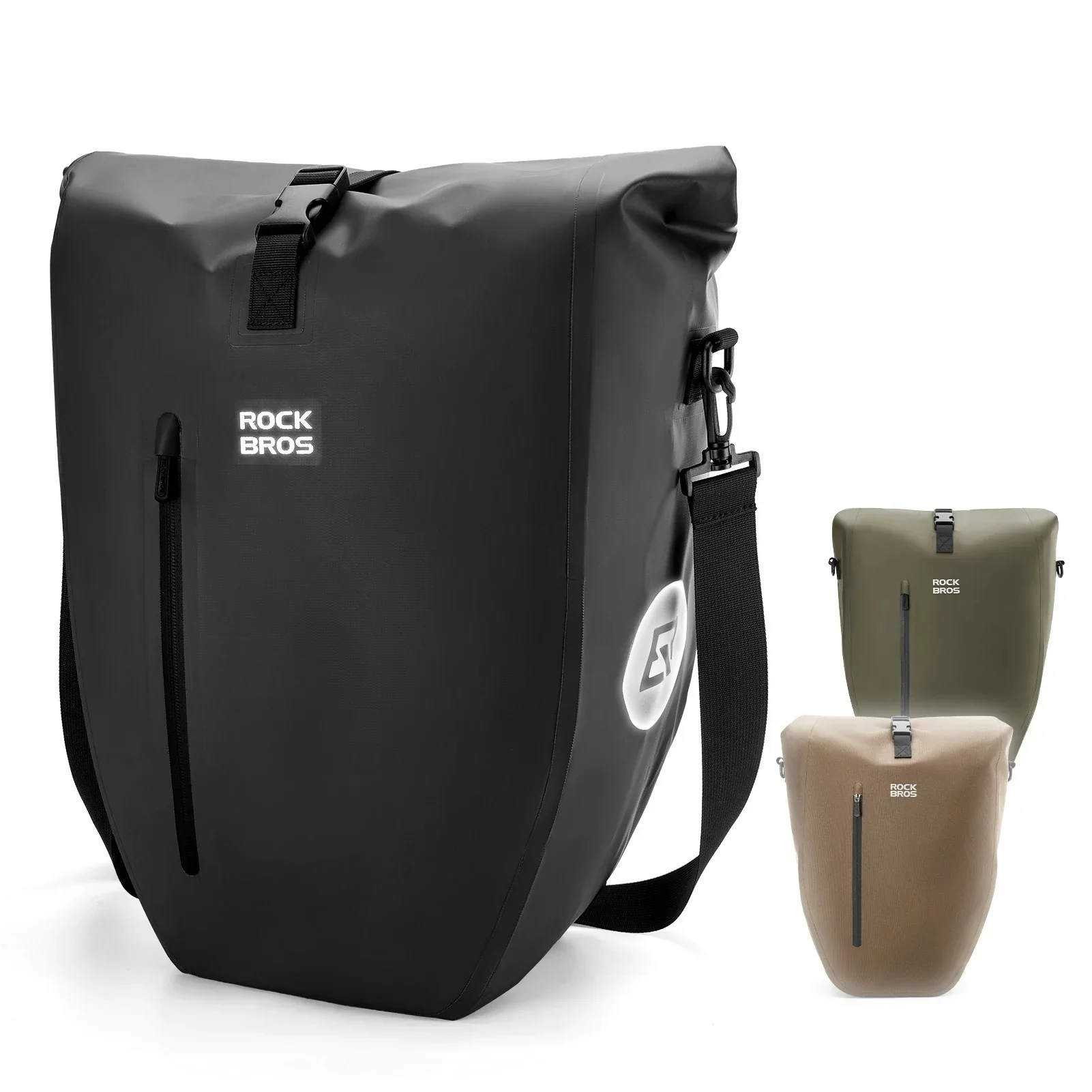Torba Rowerowa Na Bagażnik W Pełni Wodoodporna I Odblaskowa 20L -AS-166 - Image 19