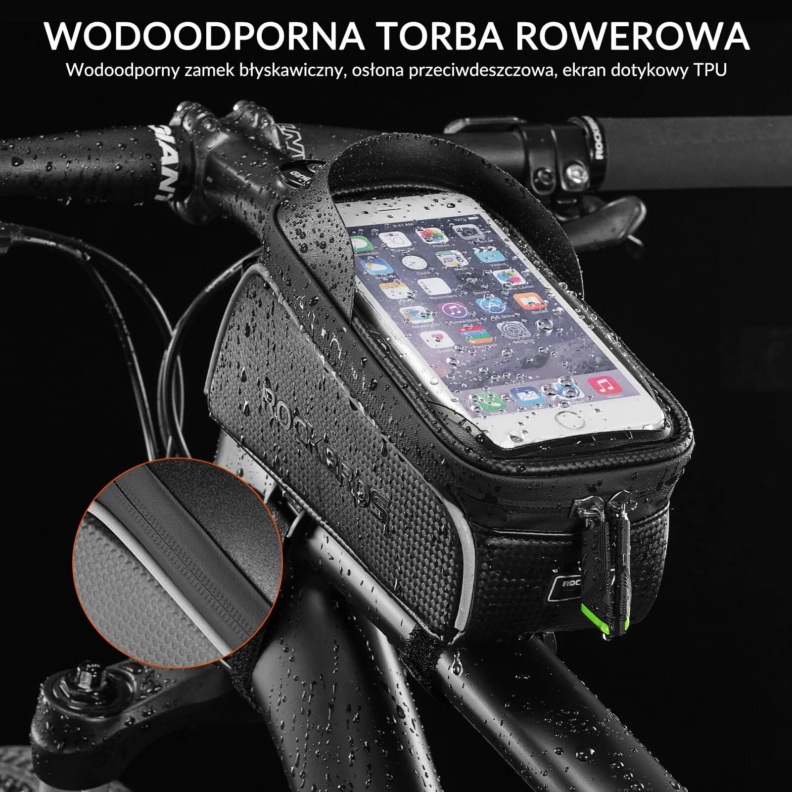 Torba na Ramę Roweru z Ekranem Dotykowym 6.5 Cala - Image 4